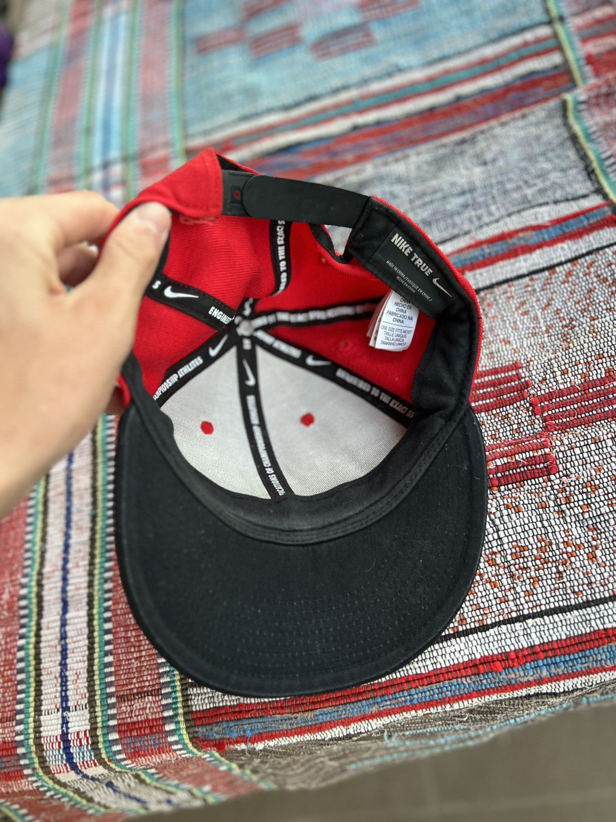 Nike 🔥 Vintage Nike Red 5-Panel Cap – One Size Size ONE SIZE - 5 Thumbnail