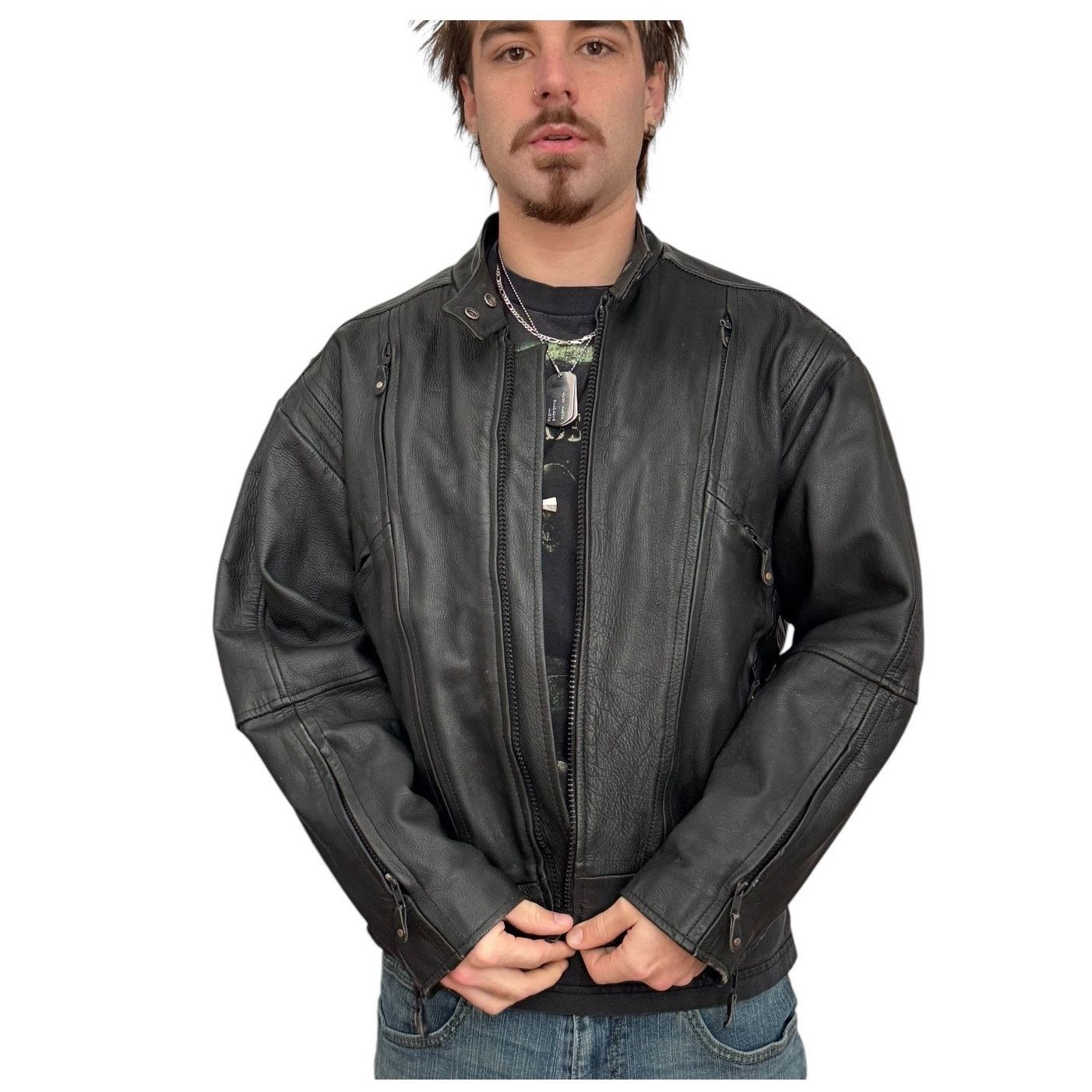 Other Hot Leathers thinsulate lined black motorcycle jacket XL Size US XL / EU 56 / 4 - 4 Thumbnail
