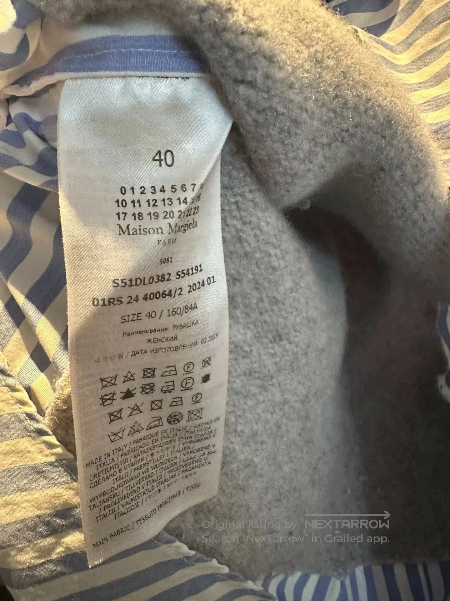 Maison Margiela Maison Margiela Striped Knit Shirt. Size US XXS / EU 40 - 4 Thumbnail