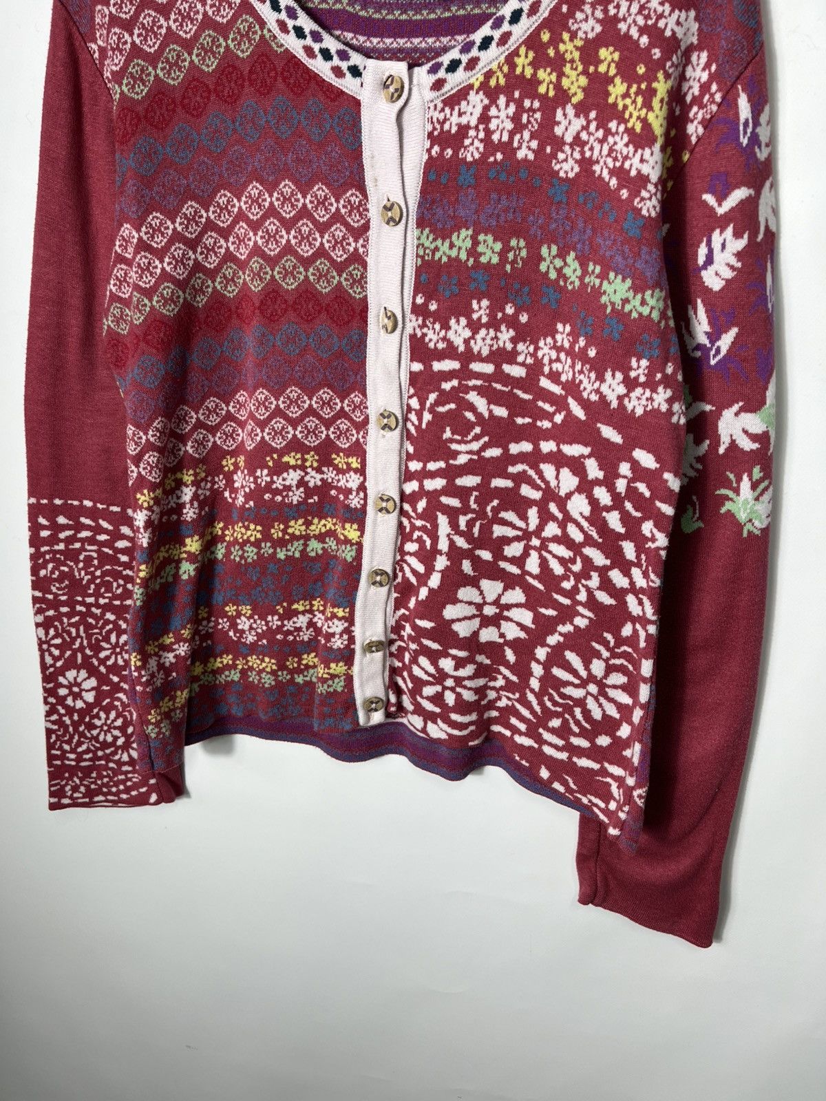 Vintage Vintage luxury designer Kooi Multicolour Cardigan Size M / US 6-8 / IT 42-44 - 3 Thumbnail