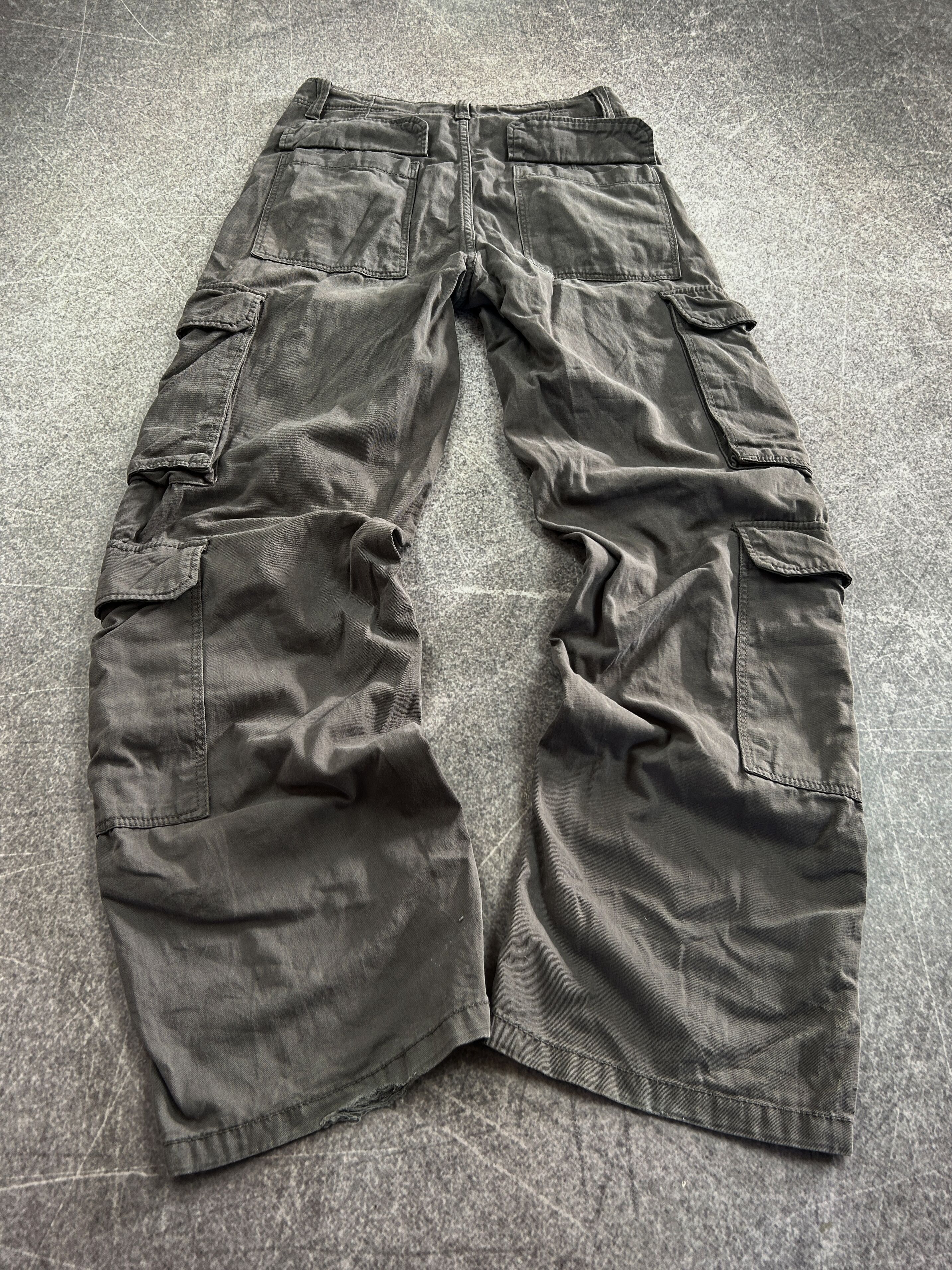 Vintage VTG Balenciaga Rick Owens Style Cargo Jeans 90s Y2K Size US 28 / EU 44 - 2 Thumbnail