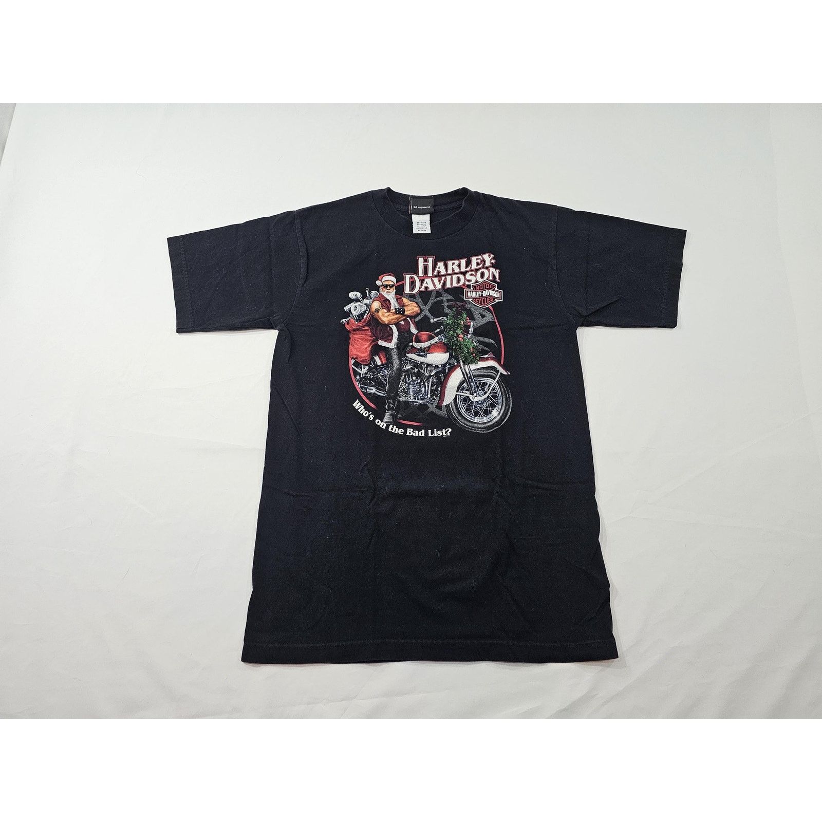 Harley Davidson Harley Davidson Bad Santa Buddy Stubbs Black Red Shirt Sz M Size US M / EU 48-50 / 2 - 1 Thumbnail