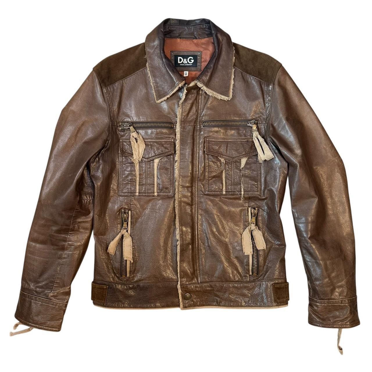 Dolce & Gabbana D&G Dolce & Gabbana Lamb Leather Vintage/Y2K Cowboy Jacket Size US M / EU 48-50 / 2 - 1 Thumbnail
