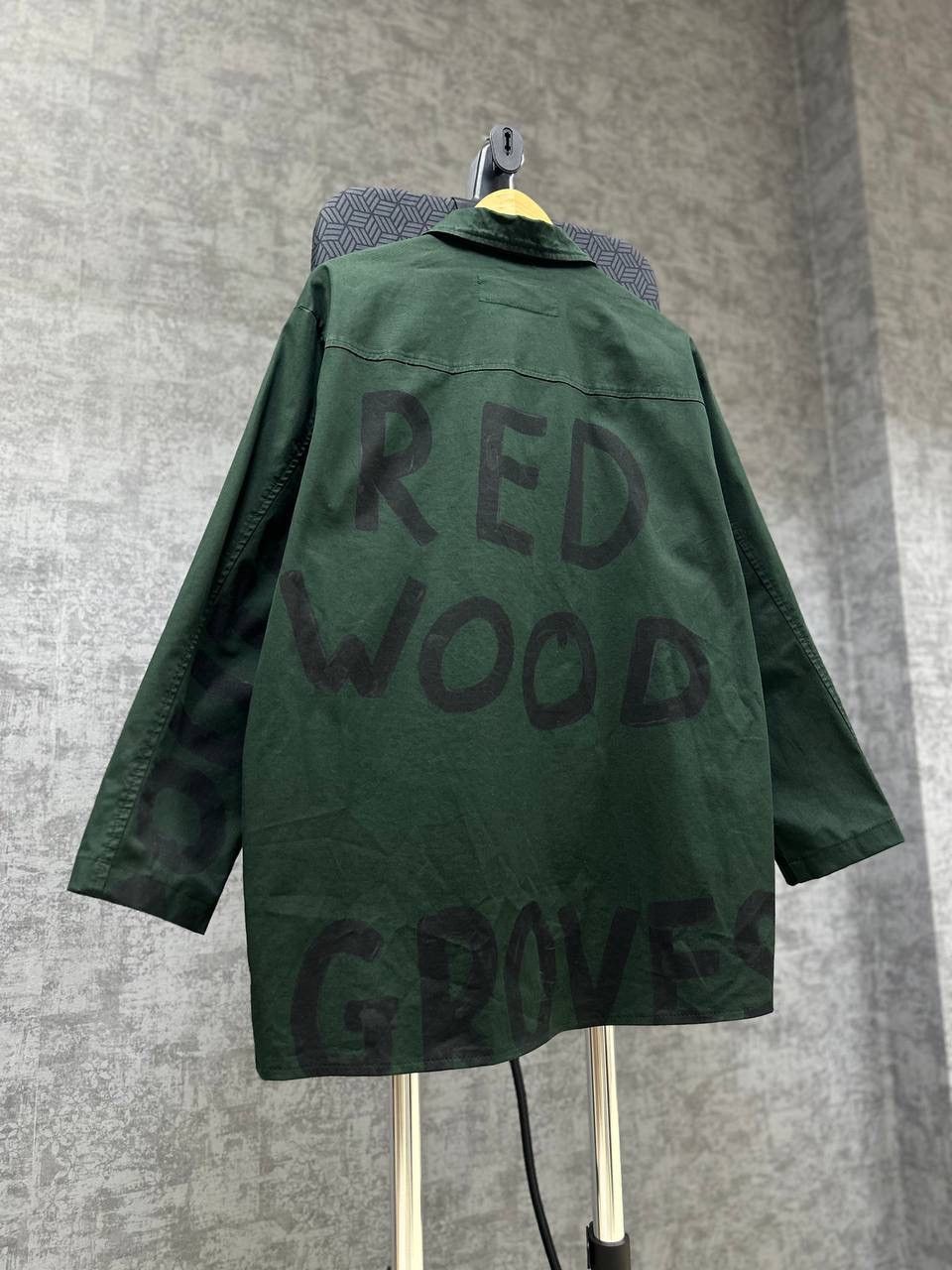 Rundholz × Vintage Vintage Rundholz DIP Green Print Long Shirt Big Logo Size US M / EU 48-50 / 2 - 14 Thumbnail