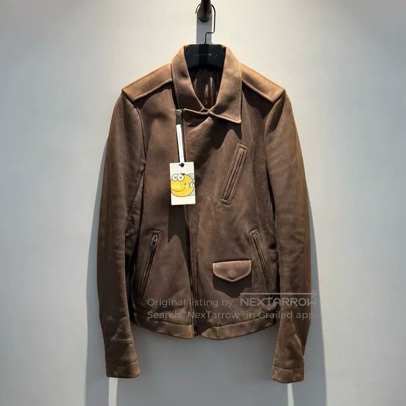 Rick Owens Rick Owens Heavy-duty cowhide leather jacket Size US M / EU 48-50 / 2 - 1 Thumbnail