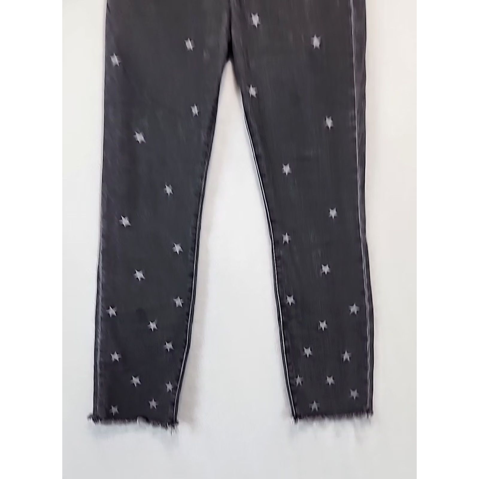 Abercrombie & Fitch VINTAGE Abercrombie & Fitch Black Stars Jeans Mid Rise Super Skinny Ankle Women's 28/6R Size 28" / US 6 / IT 42 - 3 Thumbnail