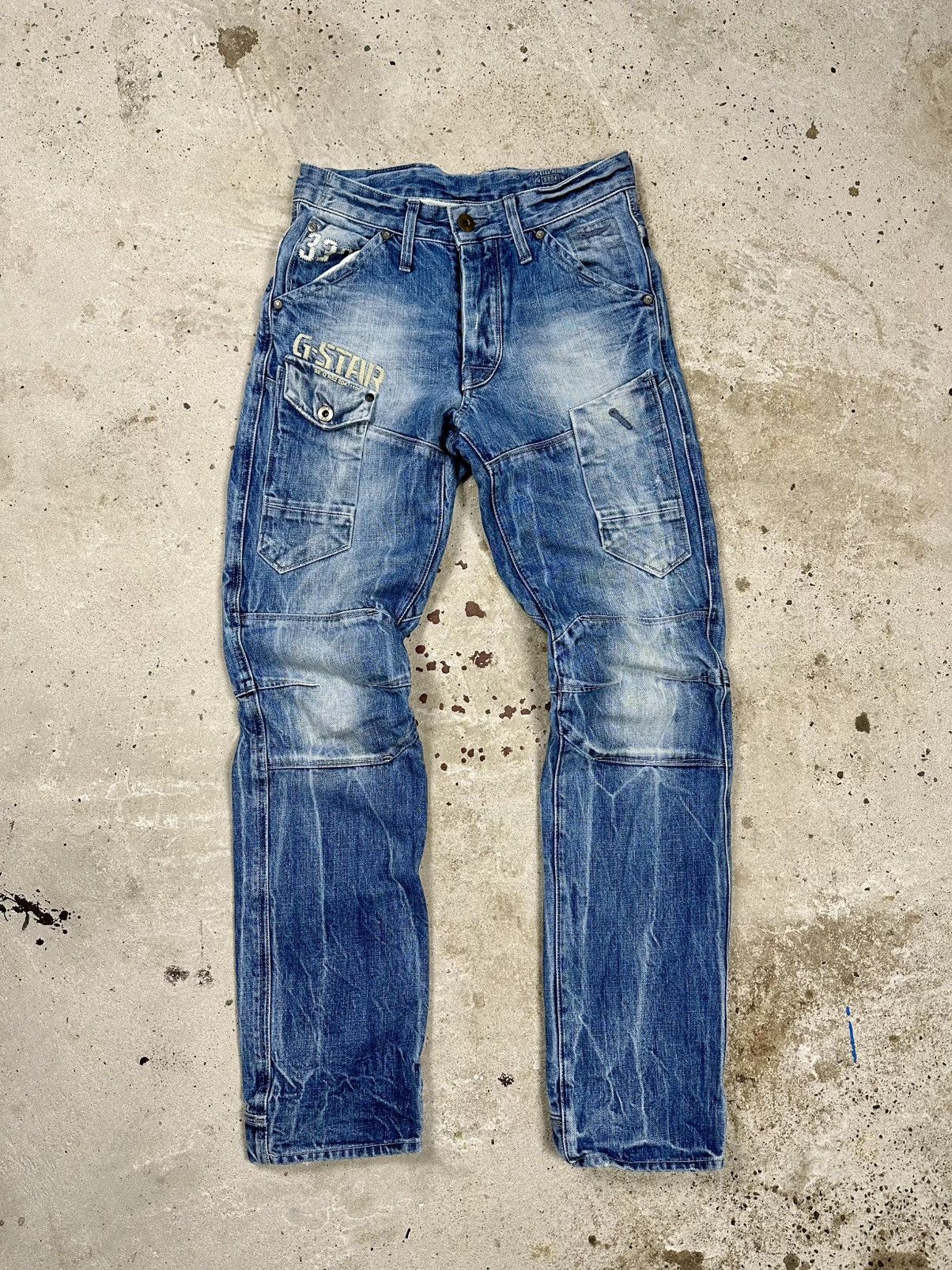 Vintage Y2K G Star Raw 3301 Embroidery Denim Pants Jeans