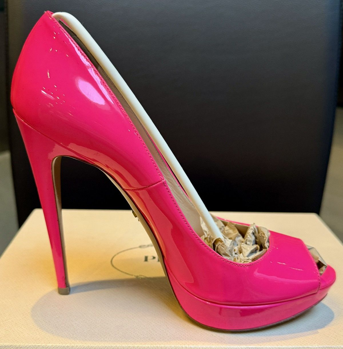 Prada Prada Pink Patent Leather High Heel Pumps 39.5 EU / 9.5 US Size US 9.5 / IT 39.5 - 7 Thumbnail
