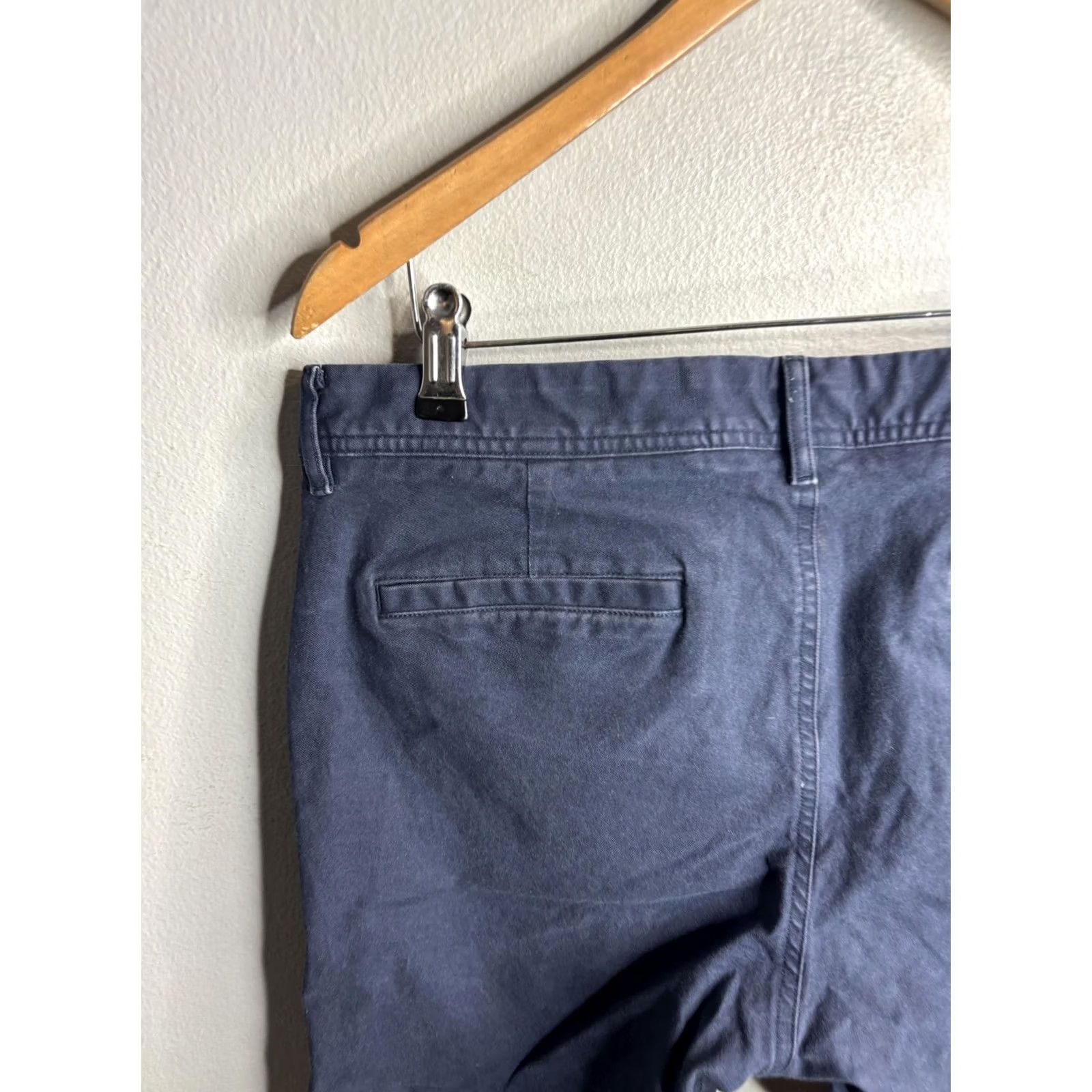 Bonobos Bonobos Pants Mens 34x32 Blue Cotton Chino Flat Front Pockets Tapered Leg Casual Reading: 33x32? Size US 33 - 2 Thumbnail