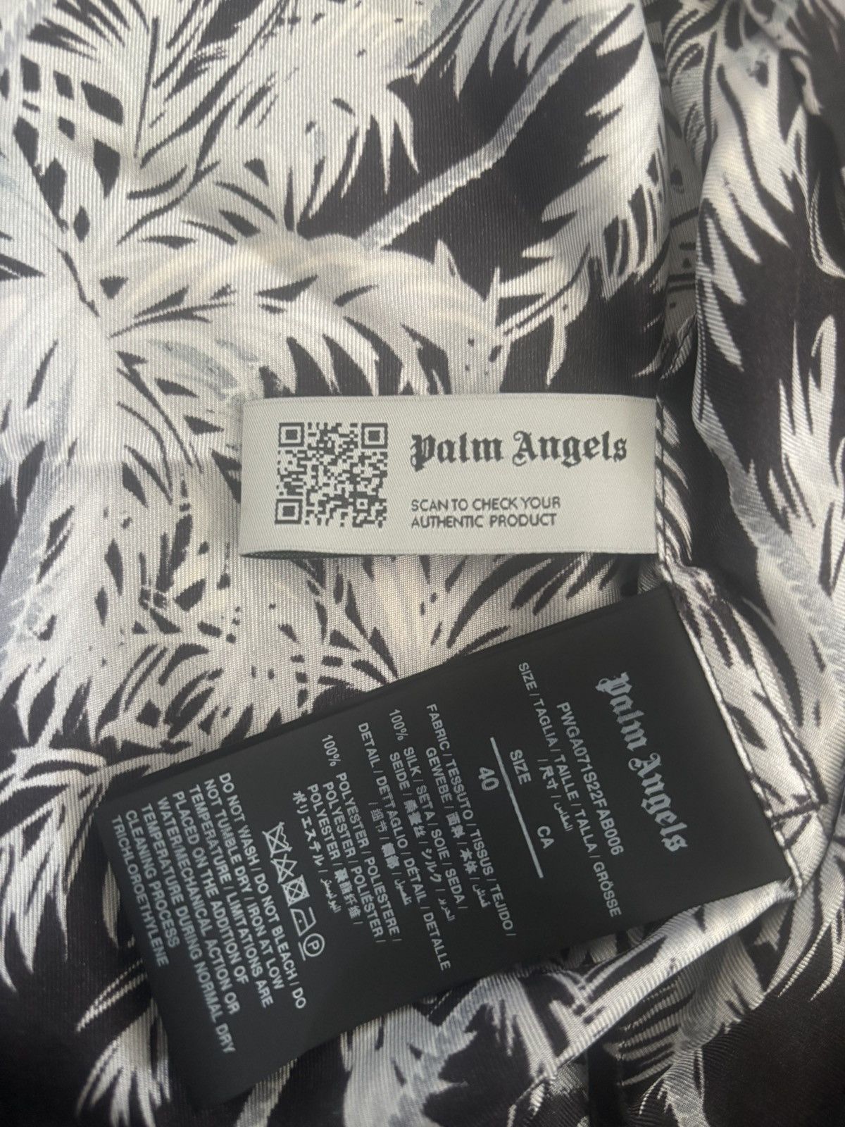 Palm Angels Palm Angels Palm Tree Bowling Shirt Size US S / EU 44-46 / 1 - 4 Thumbnail