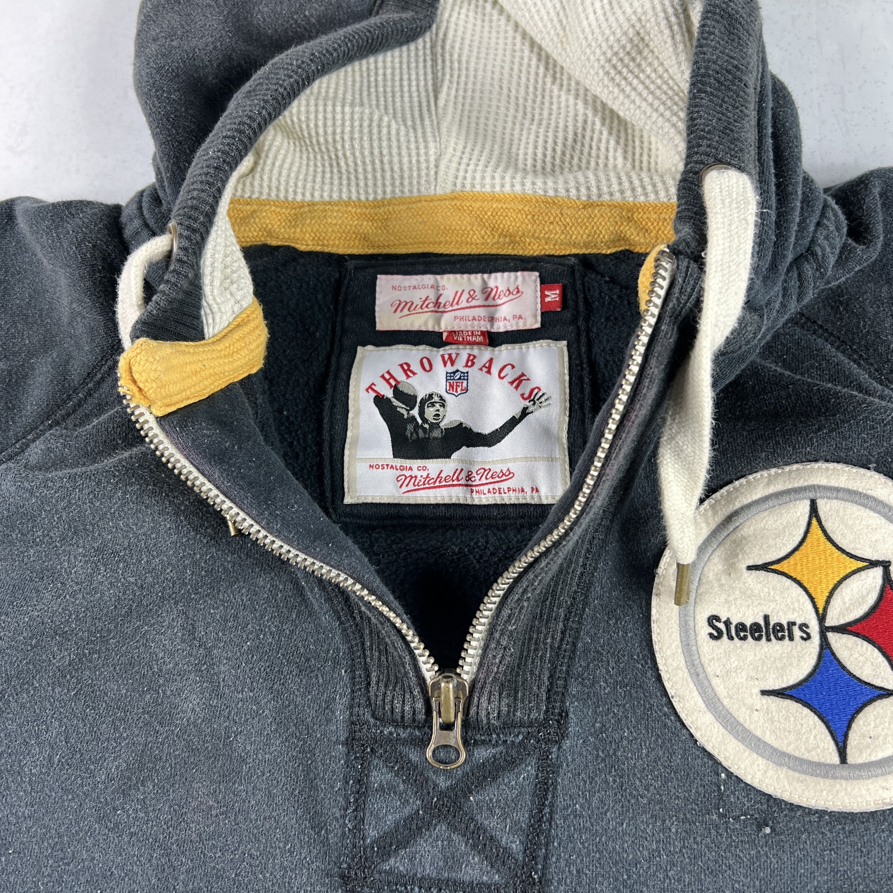 Mitchell & Ness Mitchell Ness Pittsburgh Steeler Throwback Sweatshirt Hoodie Size US M / EU 48-50 / 2 - 10 Thumbnail