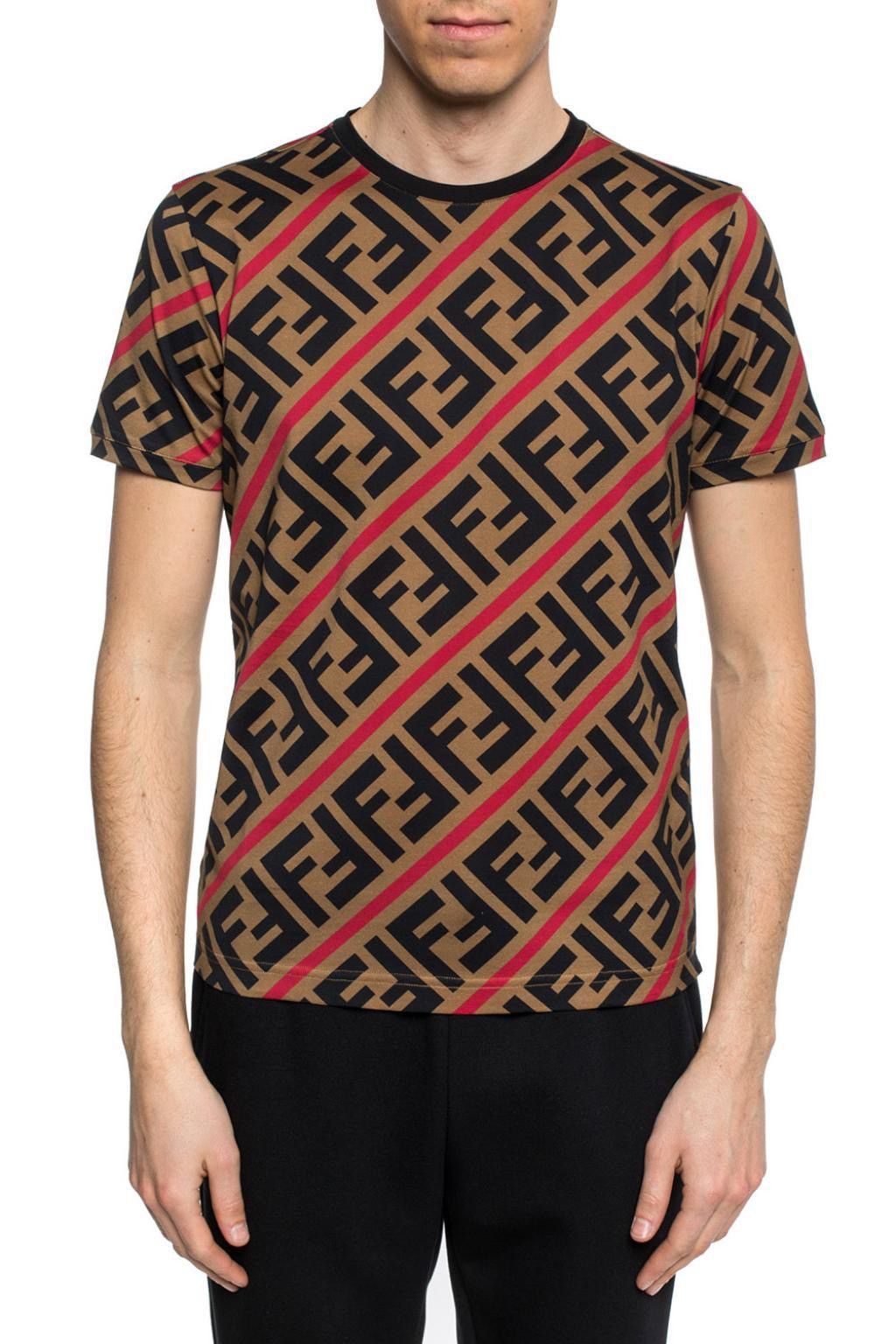 Fendi FF Monogram T-Shirt Size US XS / EU 42 / 0 - 1 Thumbnail