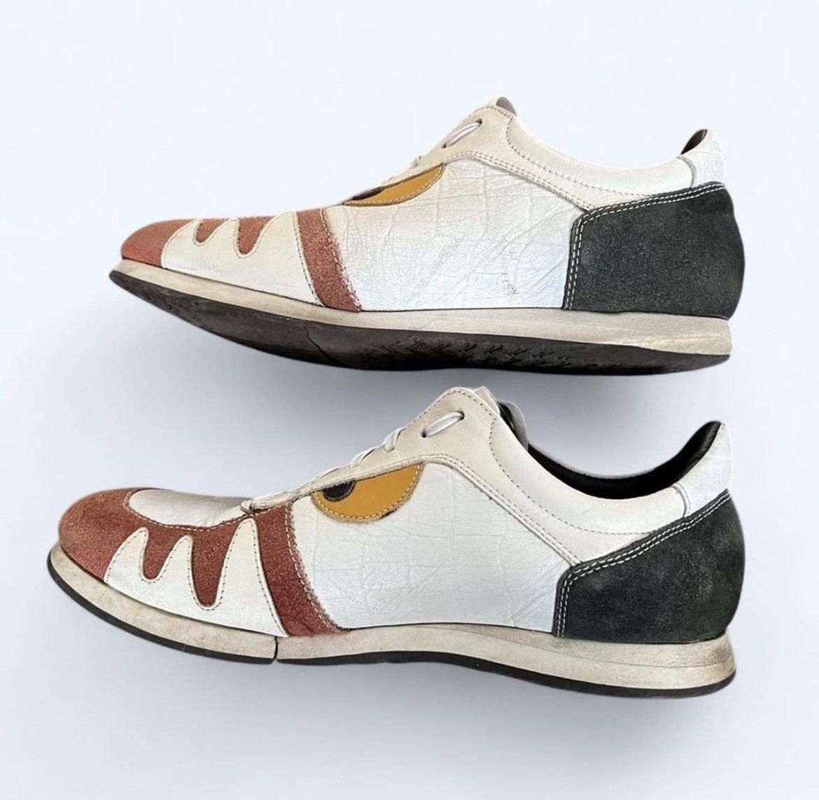 Jean Charles De Castelbajac Vintage Archive Castelbajac Low Top Leather Shark Shoes Size US 7.5 / EU 40-41 - 3 Thumbnail