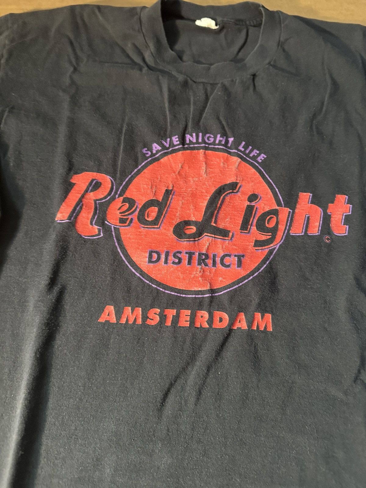 Vintage Red Light District Amsterdam single stitch shirt Size US L / EU 52-54 / 3 - 2 Thumbnail