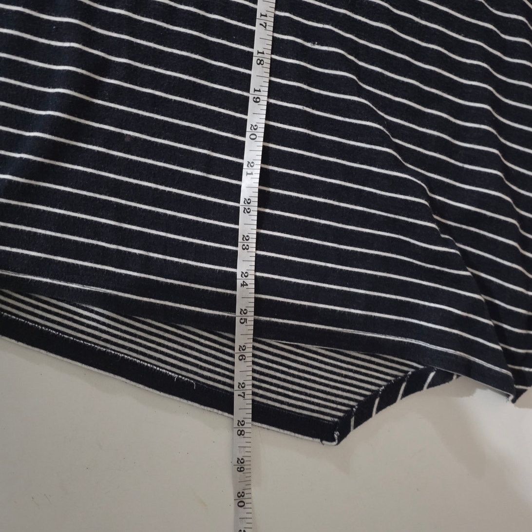 Vince Camuto Vince Camuto Navy and White Short Sleeve Top - 3X Size 3XL / US 20-22 - 6 Thumbnail