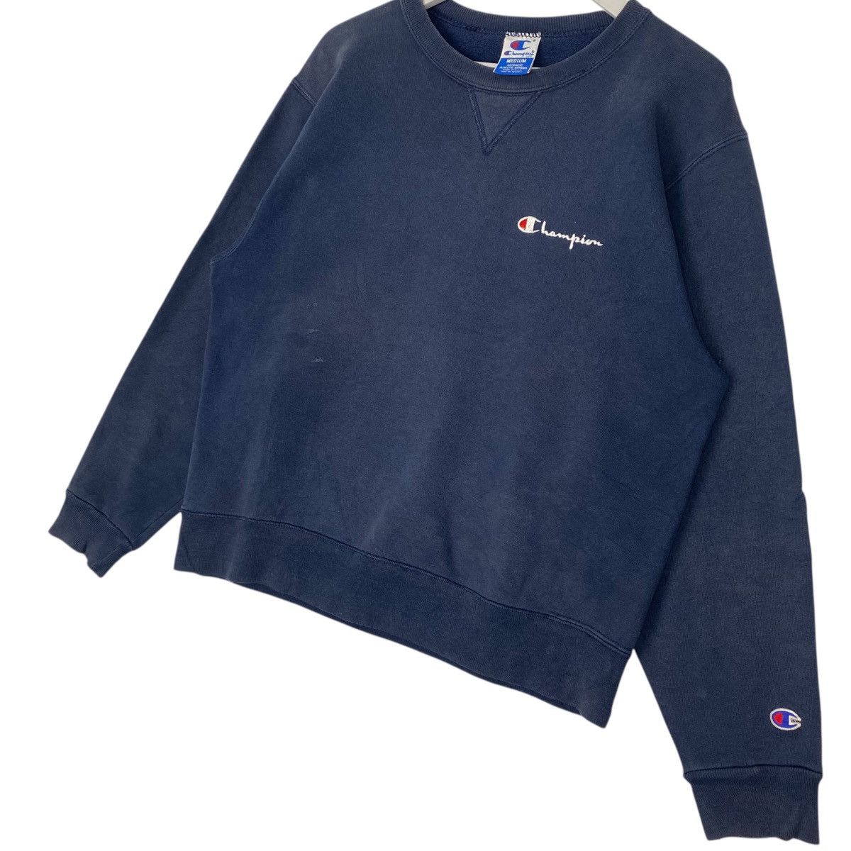 Other Vintage Champion Sweatshirt Crewneck NavyBlue Printed SizeM Size US M / EU 48-50 / 2 - 2 Thumbnail