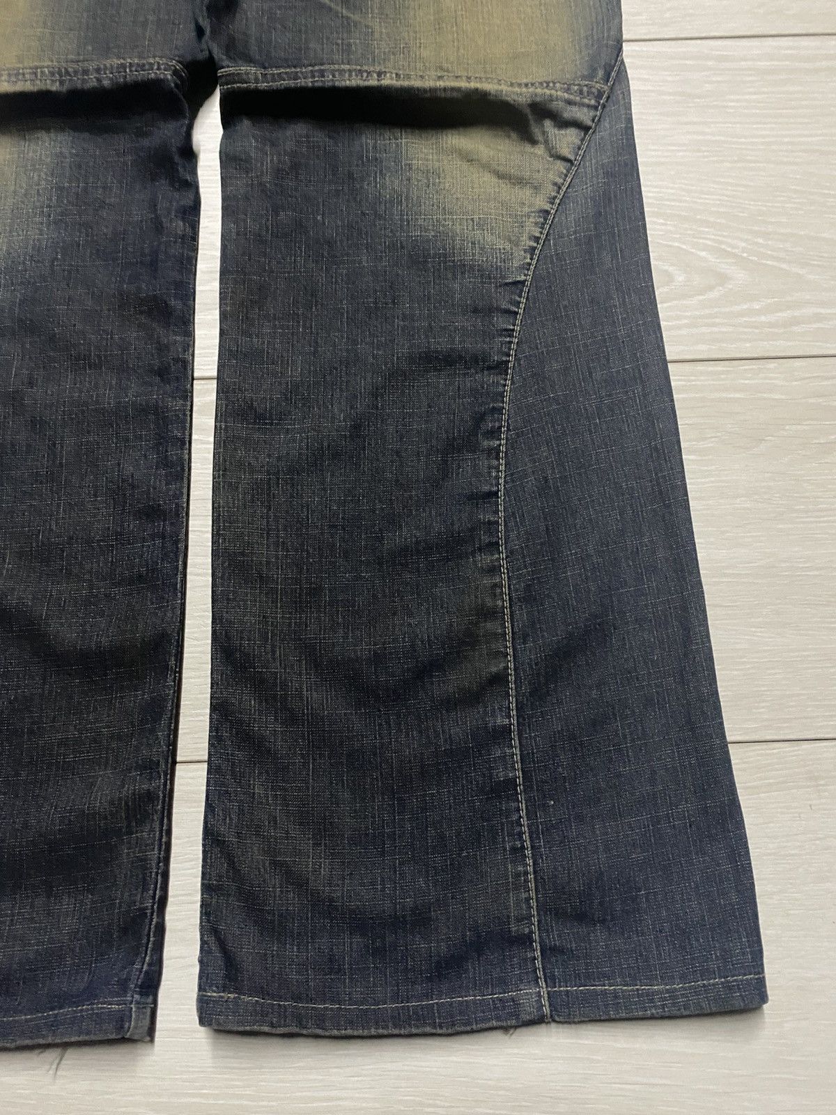 Marithe + Francois Girbaud Marithe Francois Girboud Mud Wash Whisker Super Baggy Size US 34 / EU 50 - 8 Thumbnail