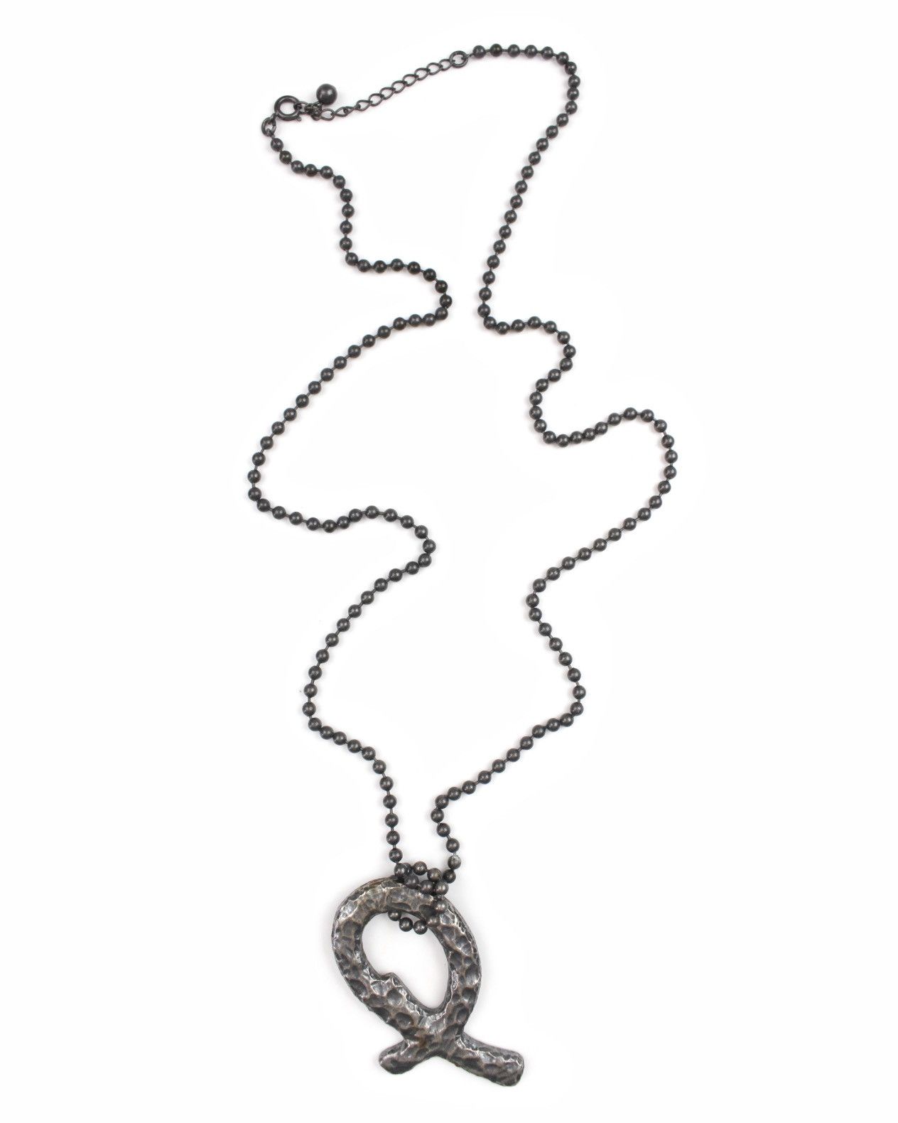Vintage 1990S PER SPOOK HAMMERED ABSTRACT PENDANT NECKLACE Size ONE SIZE - 1 Thumbnail