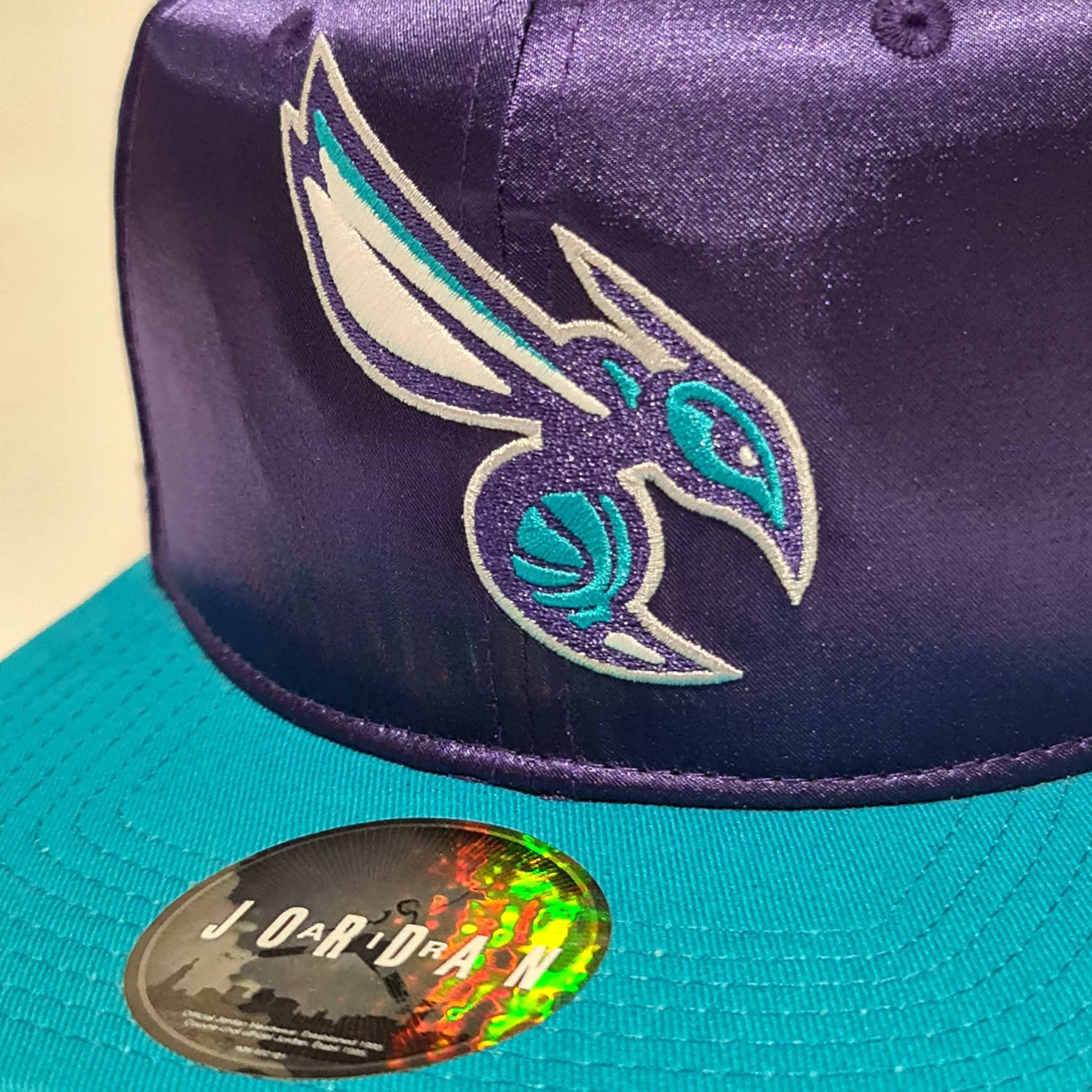 Jordan Brand Jordan Cap Snapback 'Charlotte Hornets' Satin Purple/Blue Size ONE SIZE - 6 Thumbnail