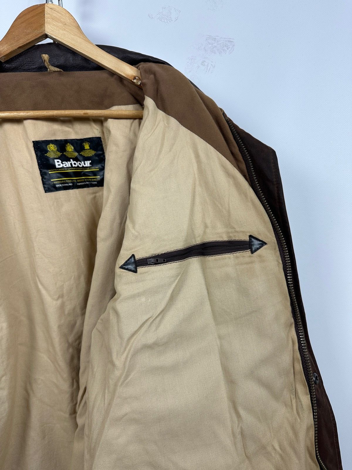 Barbour Vintage Barbour Bushman Brown Waxed Heavy Coat Jacket Size US XL / EU 56 / 4 - 23 Thumbnail