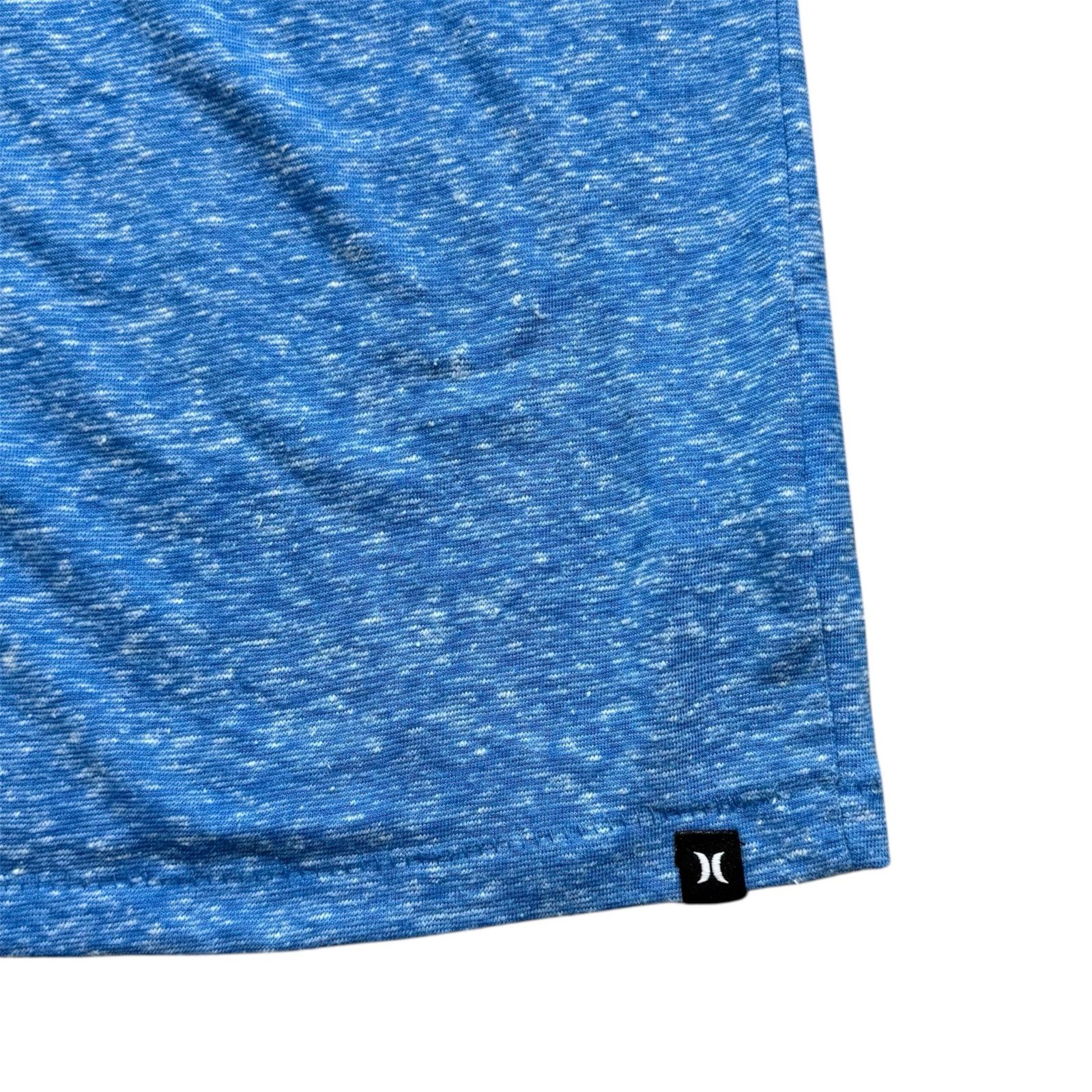 Hurley Mens M Hurley Heather Blue Short Sleeve Button Up Polo Shirt Size US M / EU 48-50 / 2 - 3 Thumbnail