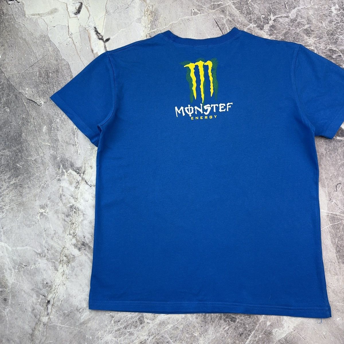 Red Bull × Vintage Vintage Monster Energy T shirt Racing Moto Blue M Size US L / EU 52-54 / 3 - 14 Thumbnail