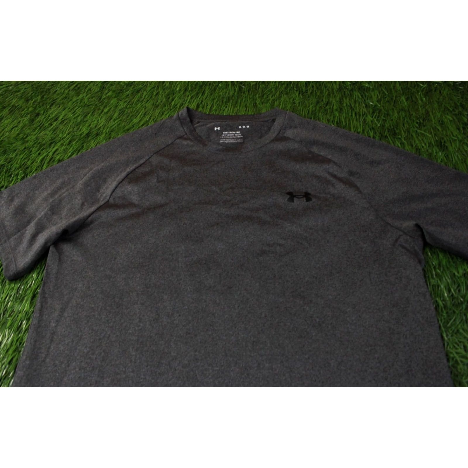 Under Armour Under Armour The Tech Tee Shirt Men M Gray Jersey Short Sleeve Classic Fit Size US M / EU 48-50 / 2 - 2 Thumbnail