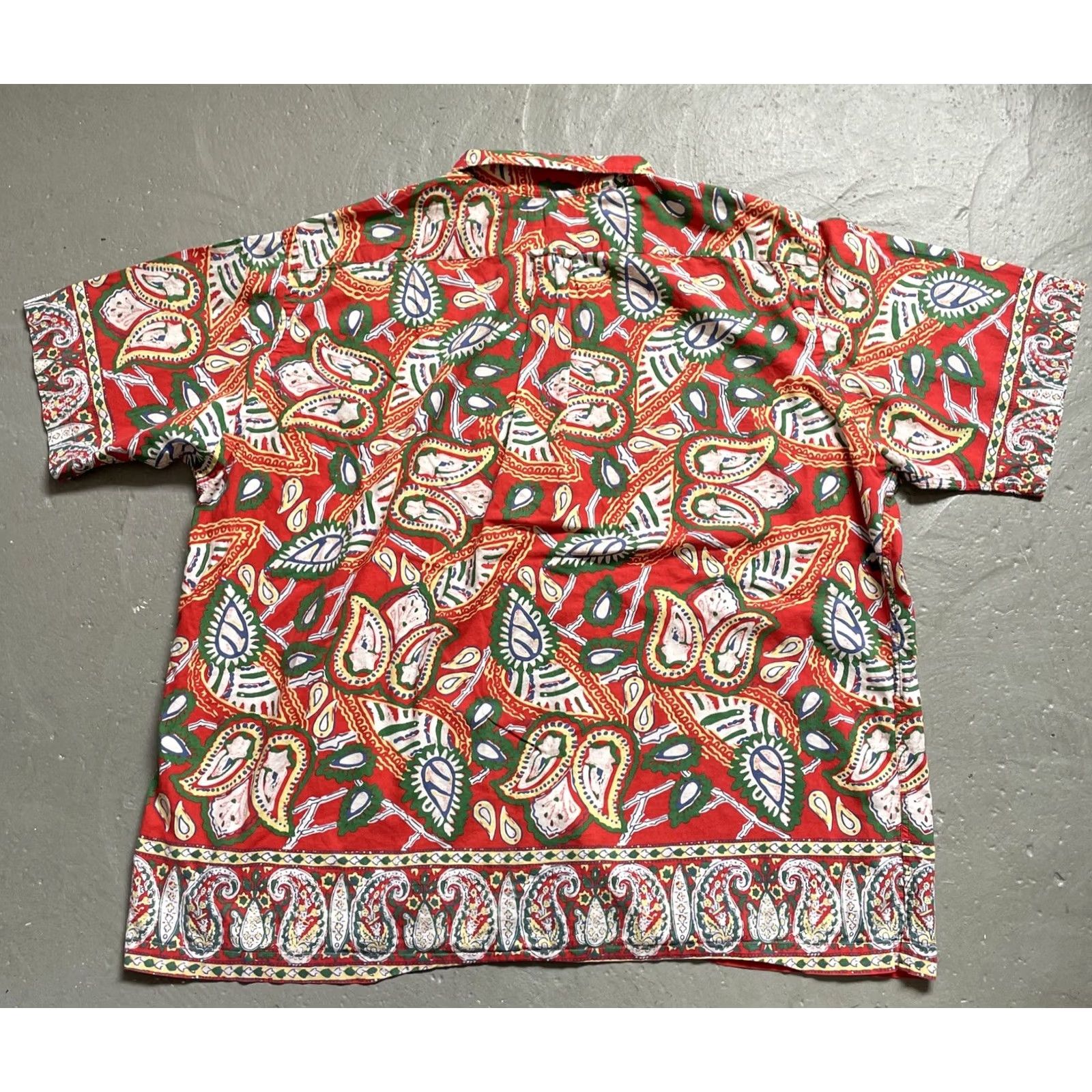 Polo Ralph Lauren Vintage Polo Ralph Lauren Caldwell Aloha Pattern Paisley Print Loop Collar Shirt Size US XL / EU 56 / 4 - 7 Thumbnail