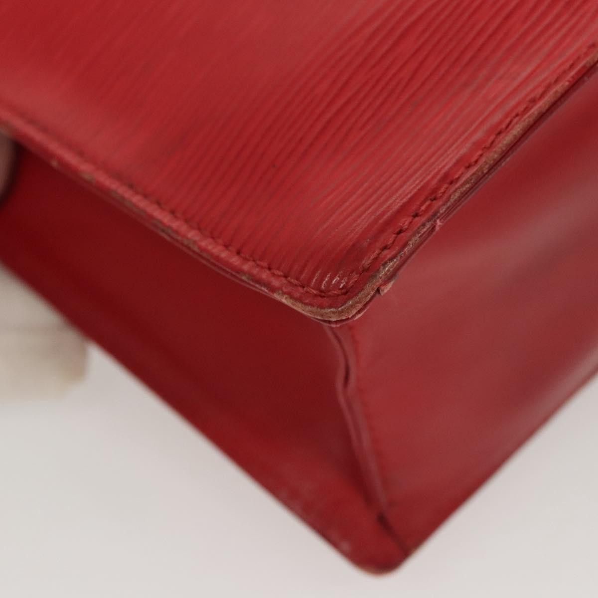Louis Vuitton LOUIS VUITTON Epi Sac Plat PM Hand Bag Red M5274e M5274e Size ONE SIZE - 16 Thumbnail