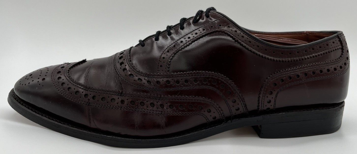 Allen Edmonds Allen Edmonds MCALLISTER Size 9.5 D Burgundy Leather Oxfords Size US 9.5 / EU 42-43 - 8 Thumbnail