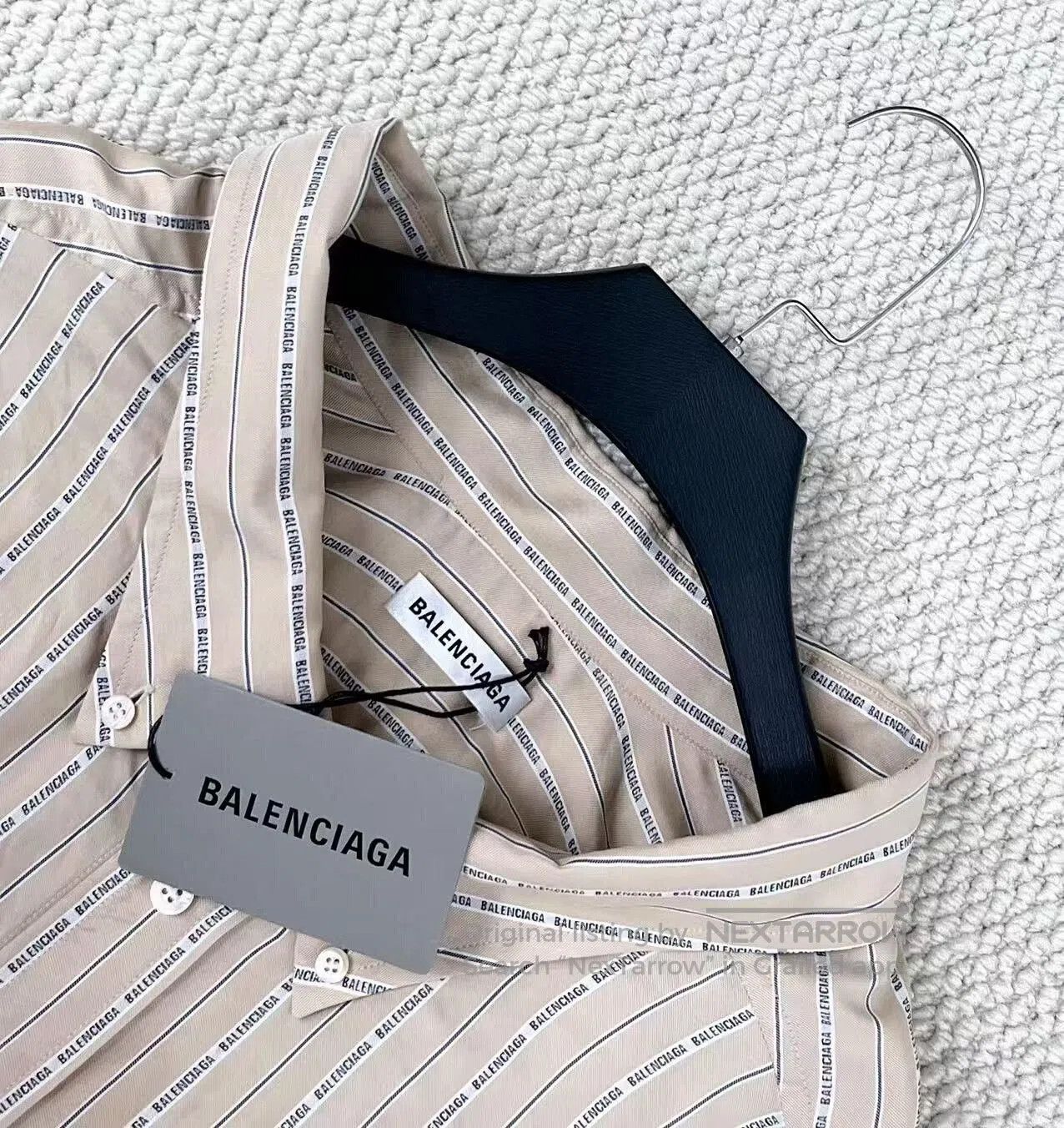 Balenciaga Balenciaga Silk Striped Embroidered Shirt Jacket. Size US M / EU 48-50 / 2 - 3 Thumbnail
