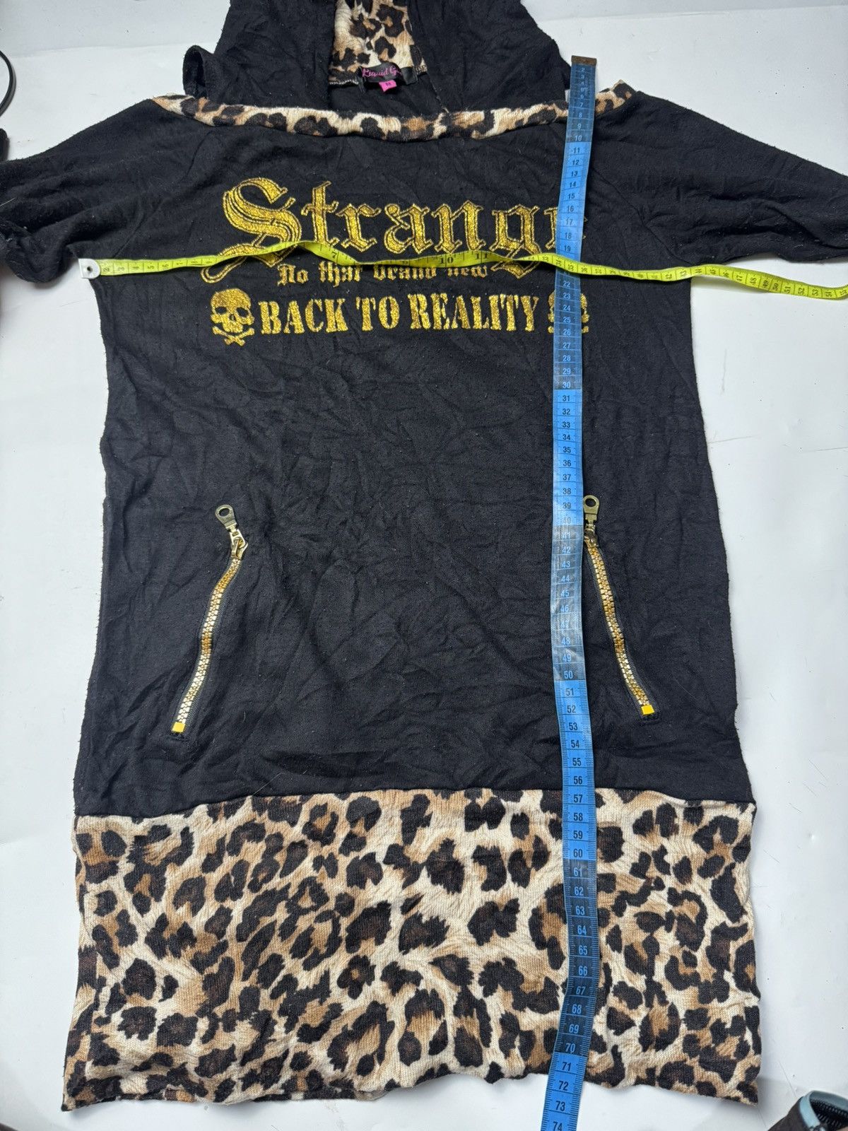 If Six Was Nine Gothic Ifsix Skulls Leopard Hoodie Punk Styled Size US S / EU 44-46 / 1 - 9 Thumbnail