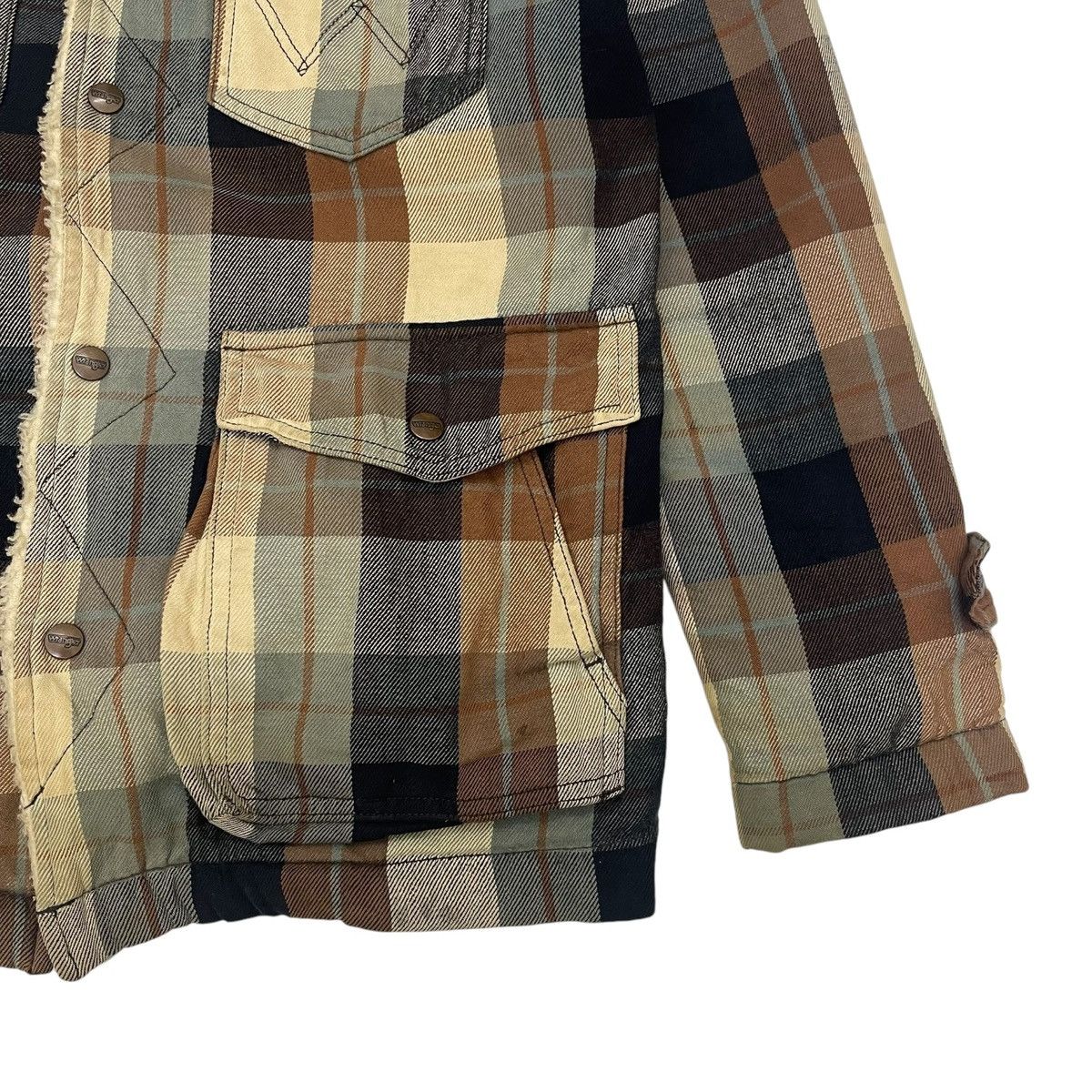 Wrangler Vintage Wrangler Plaids Shearling Button Jacket Size US L / EU 52-54 / 3 - 10 Thumbnail