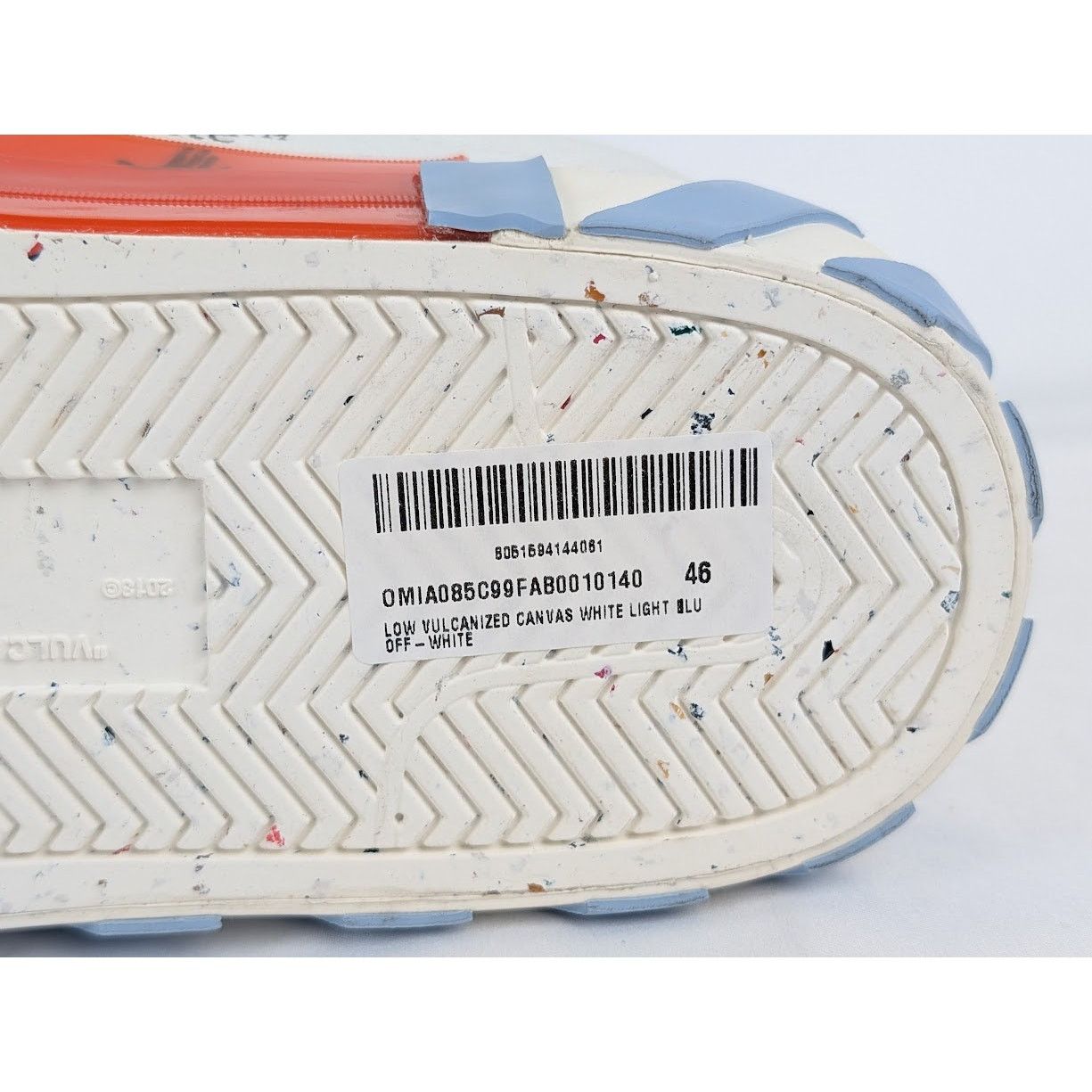 Off-White o1rshd1 Q:5 / Low Vulcanized Canvas Sneaker in Light Blue 46 Size US 13 / EU 46 - 7 Thumbnail
