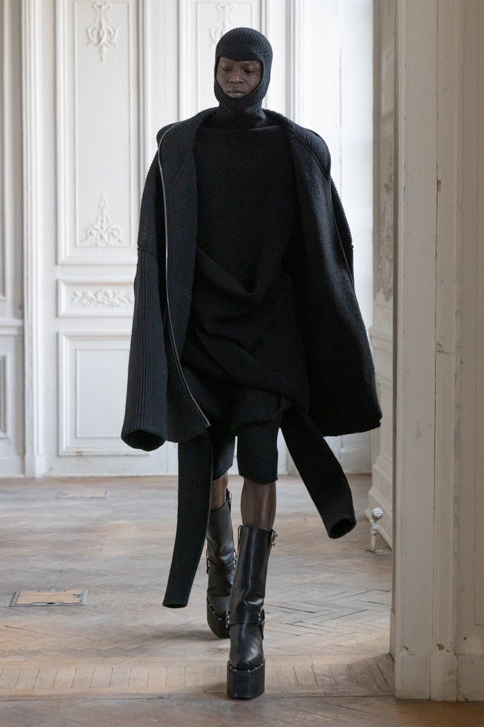 Rick Owens $ 4.5K FW24 Porterville Runway Gimp Hoodie Size US L / EU 52-54 / 3 - 1 Thumbnail