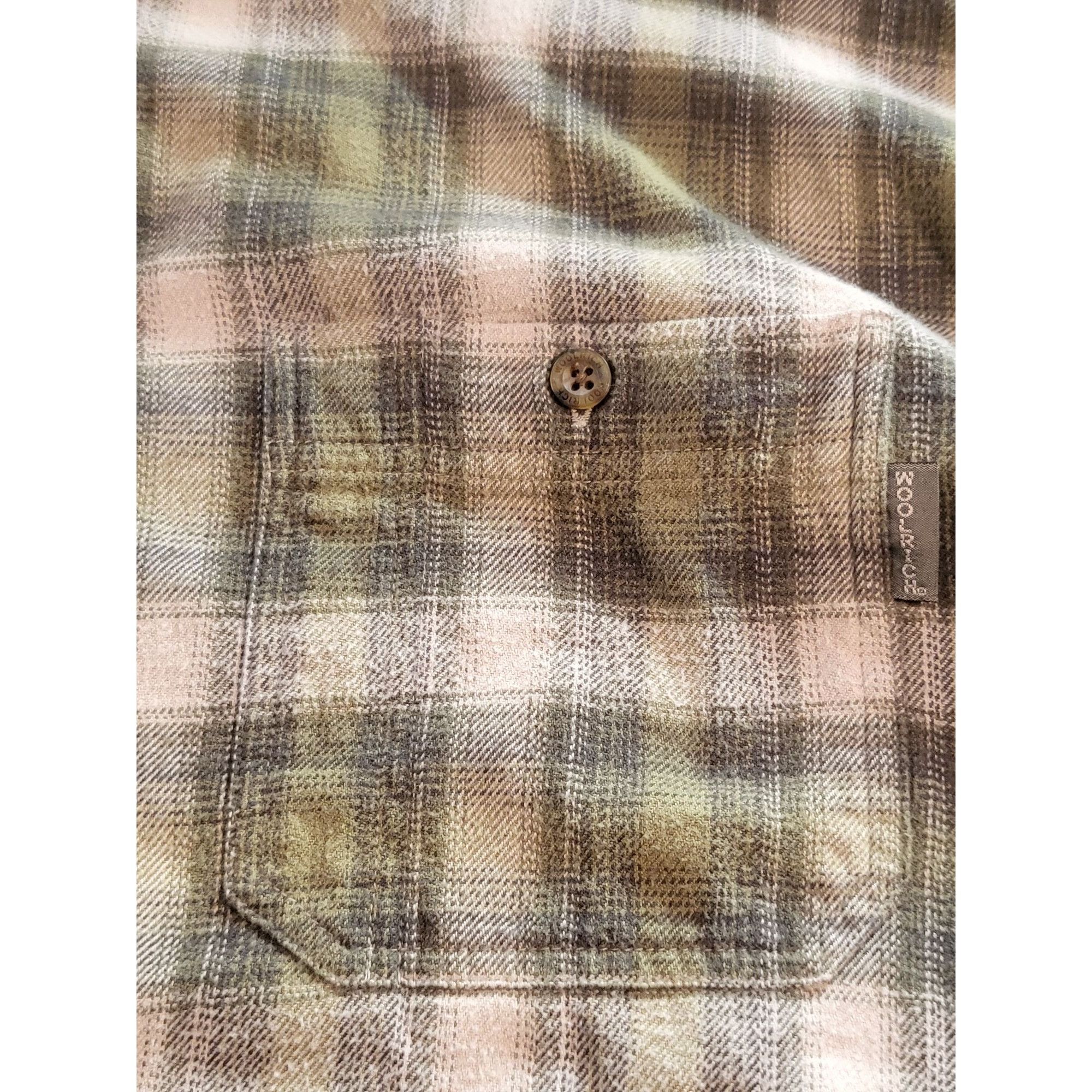 Woolrich Woolen Mills Woolrich Button Up Heavy Flannel Shirt Men Sz XL Green Plaid Size US XL / EU 56 / 4 - 6 Thumbnail