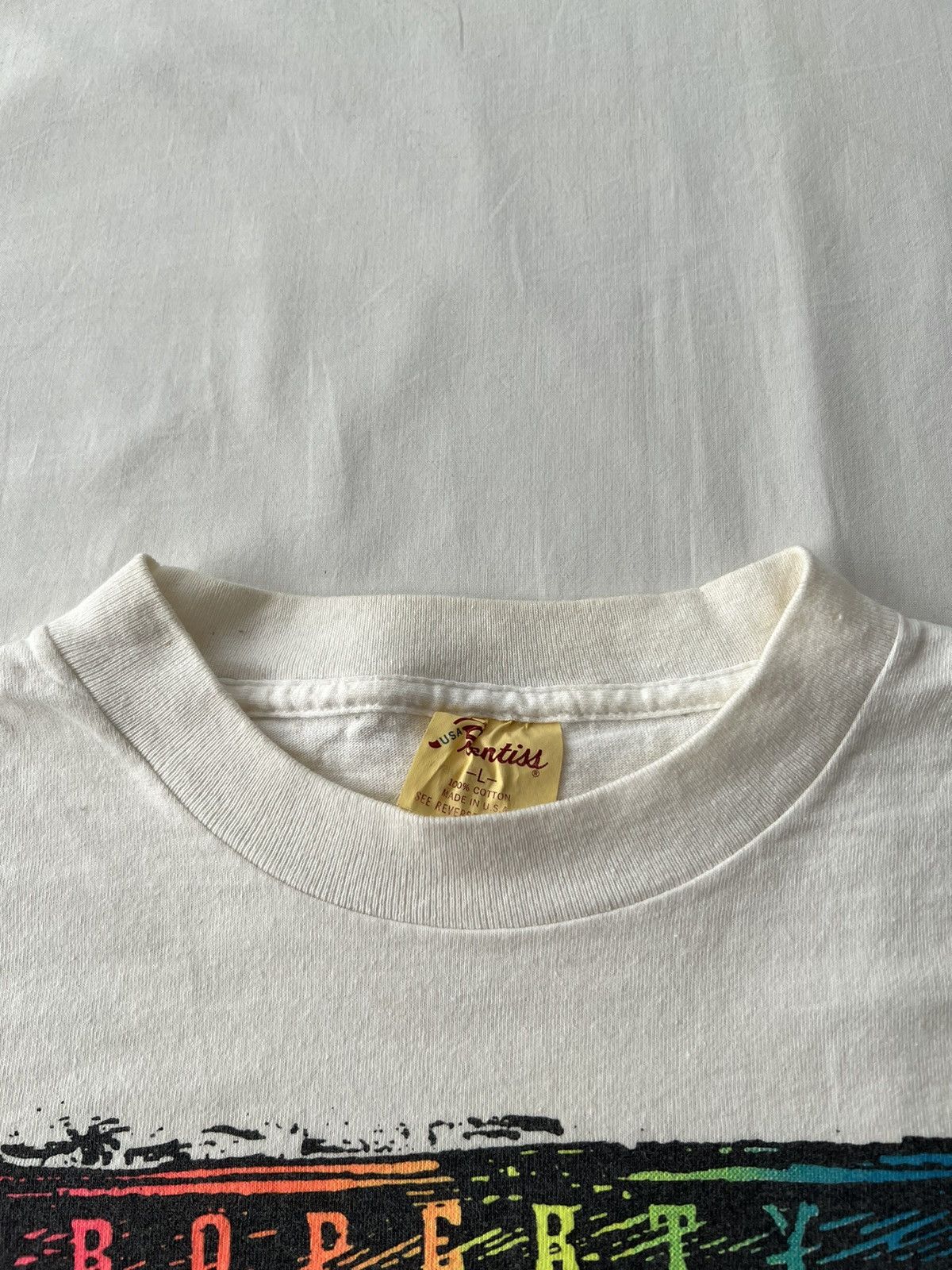 Vintage Vintage 90s Property of Jesus Christ White T-shirt Size US L / EU 52-54 / 3 - 11 Thumbnail