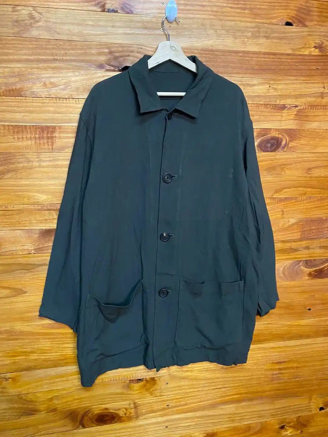 Y's for Men × Yohji Yamamoto Vintage YS FOR MEN Rayon Jacket Made In Japan Size US M / EU 48-50 / 2 - 2 Thumbnail