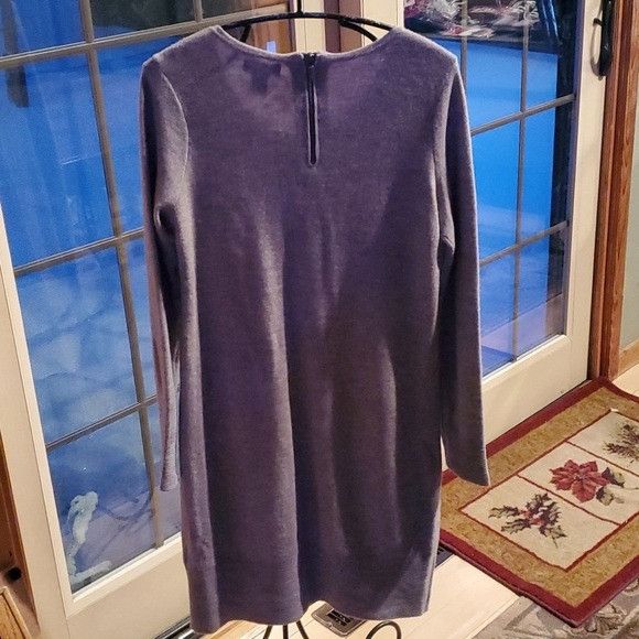 Vintage Adrienne Vittadini Merino Wool 2 Pockets Knee Length Long Sl Size M / US 6-8 / IT 42-44 - 4 Thumbnail