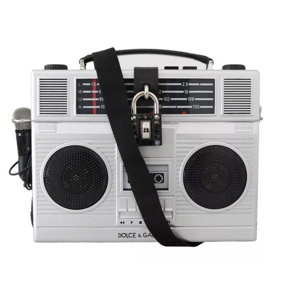 Dolce & Gabbana Dolce & Gabbana Silver Retro Radio Boombox Limited Edition H Size ONE SIZE - 2 Thumbnail