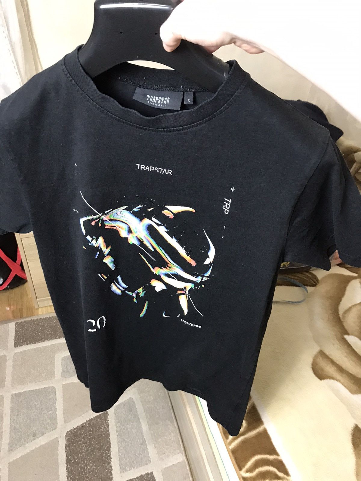 Vintage 🔥 Trapstar Universe Graphic T Shirt Black Print Size US S / EU 44-46 / 1 - 5 Thumbnail