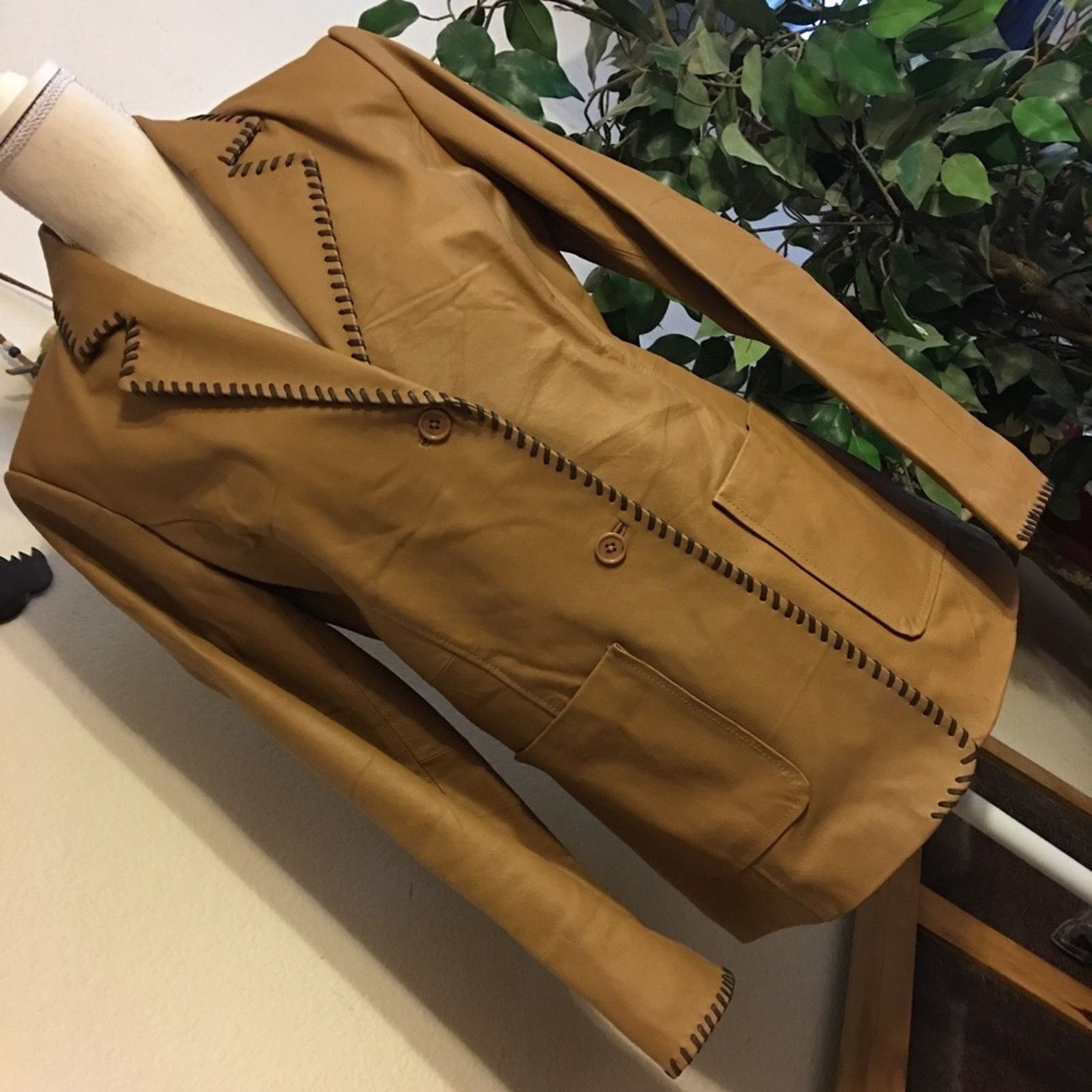 Other Metro Style western style genuine leather jacket Size M / US 6-8 / IT 42-44 - 2 Thumbnail