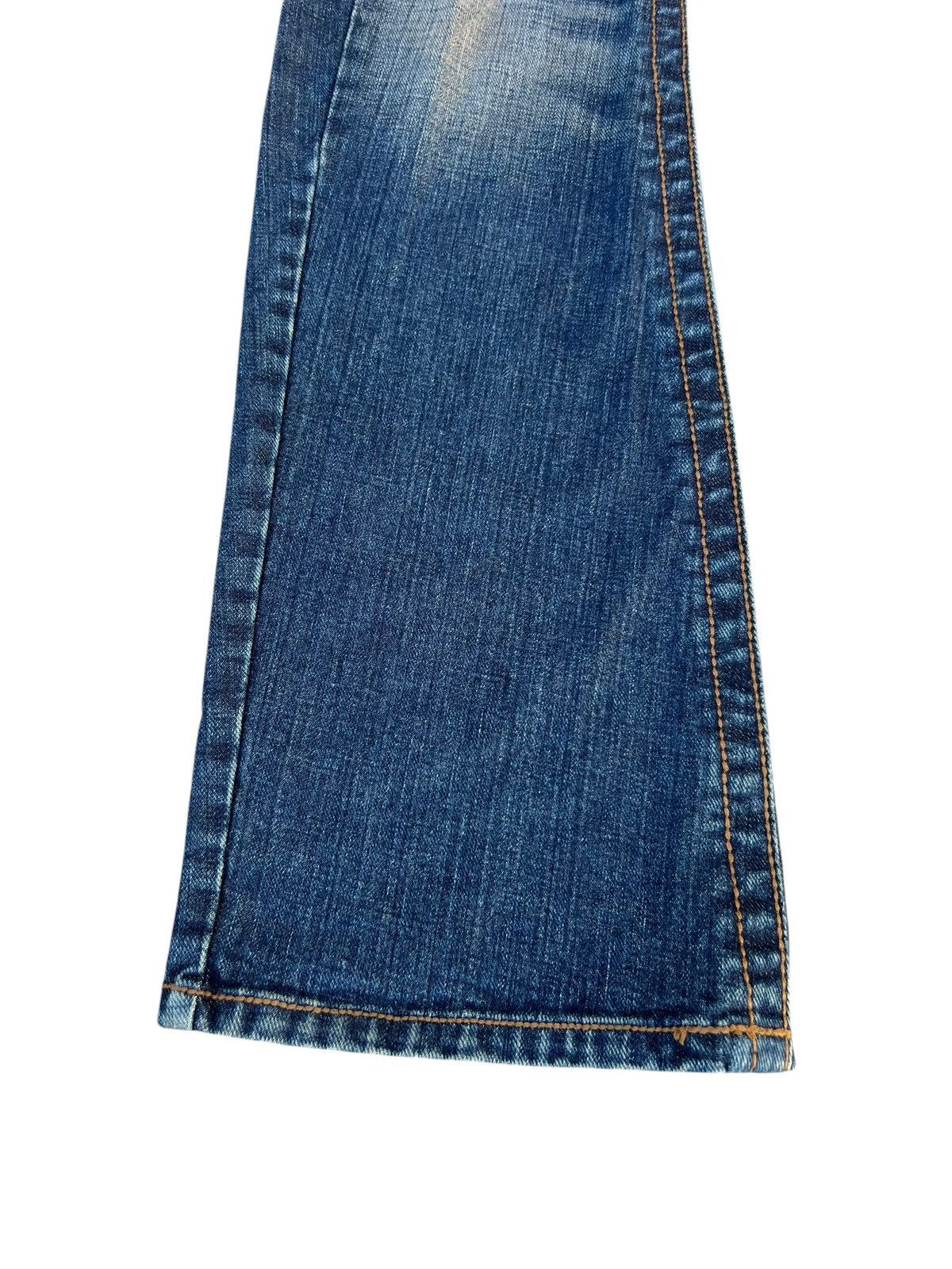 If Six Was Nine Mud Wash Rattle Trap Spider Wed Denim Bootcut Jeans Size US 31 - 10 Thumbnail
