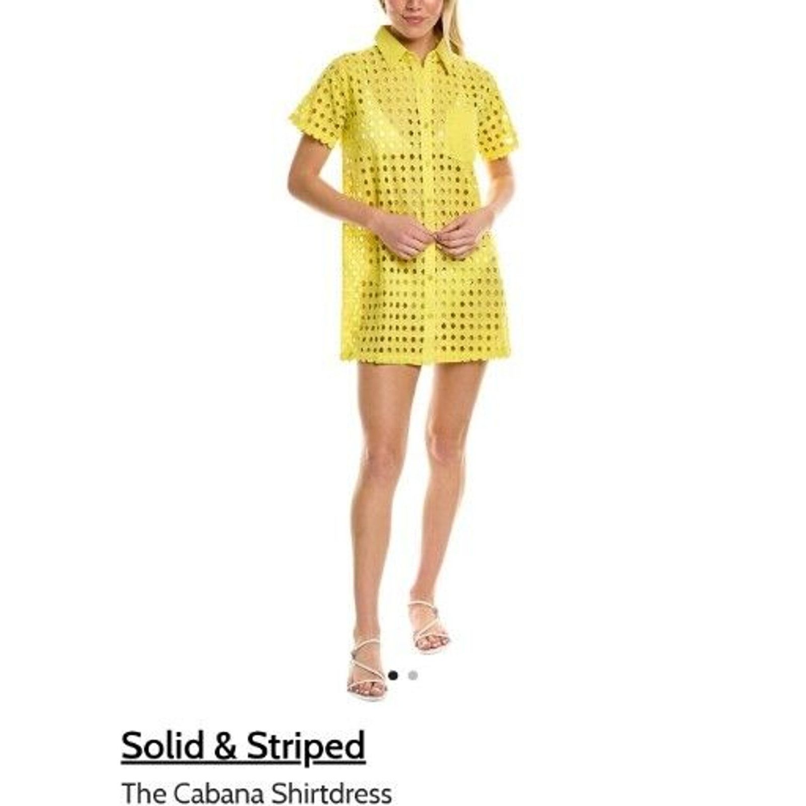 Solid & Striped Solid & Striped the Cabana Shirtdress Women's Yellow Size S Size S / US 4 / IT 40 - 2 Thumbnail
