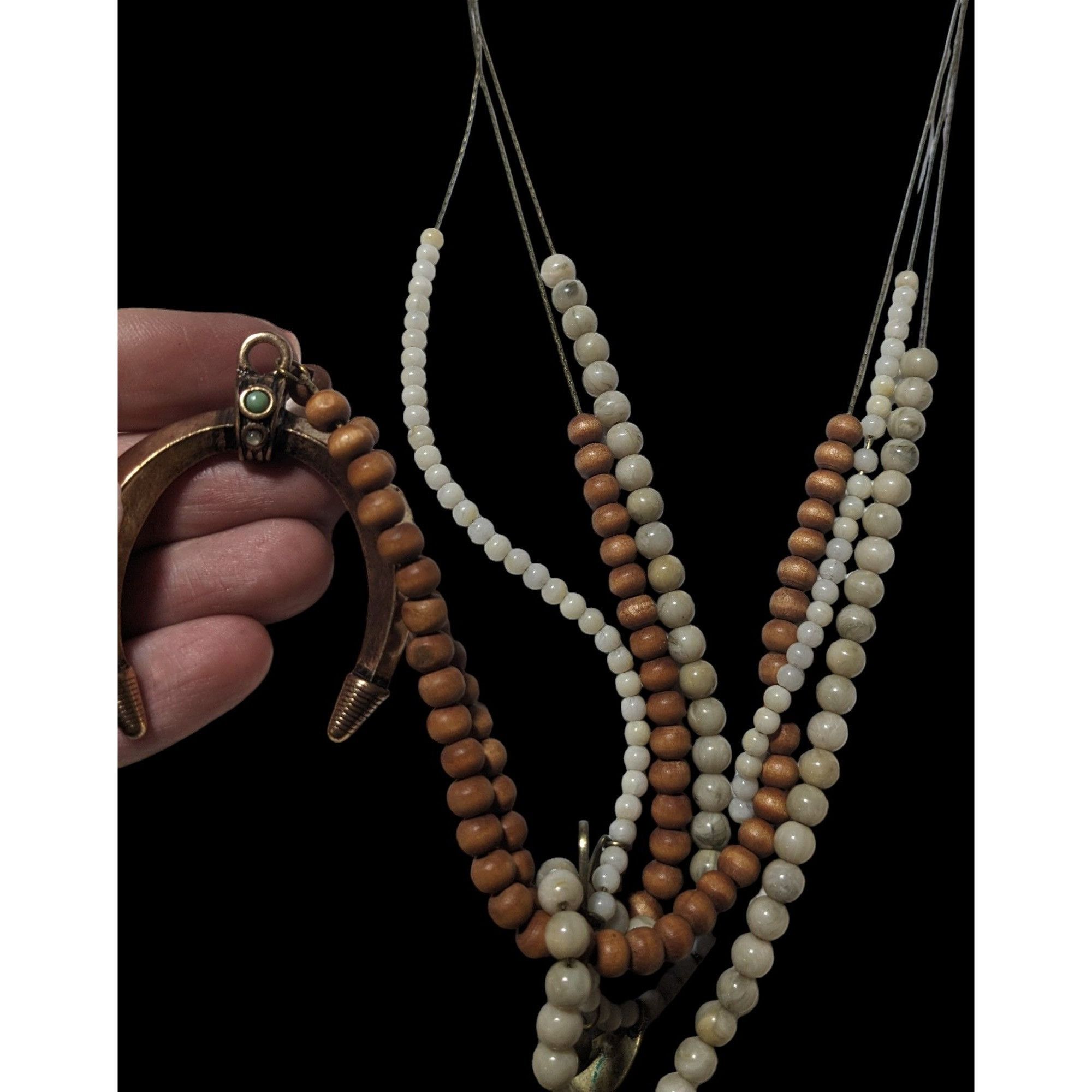 Other Bohemian Multilayer Gold Crescent Necklace Size ONE SIZE - 4 Thumbnail