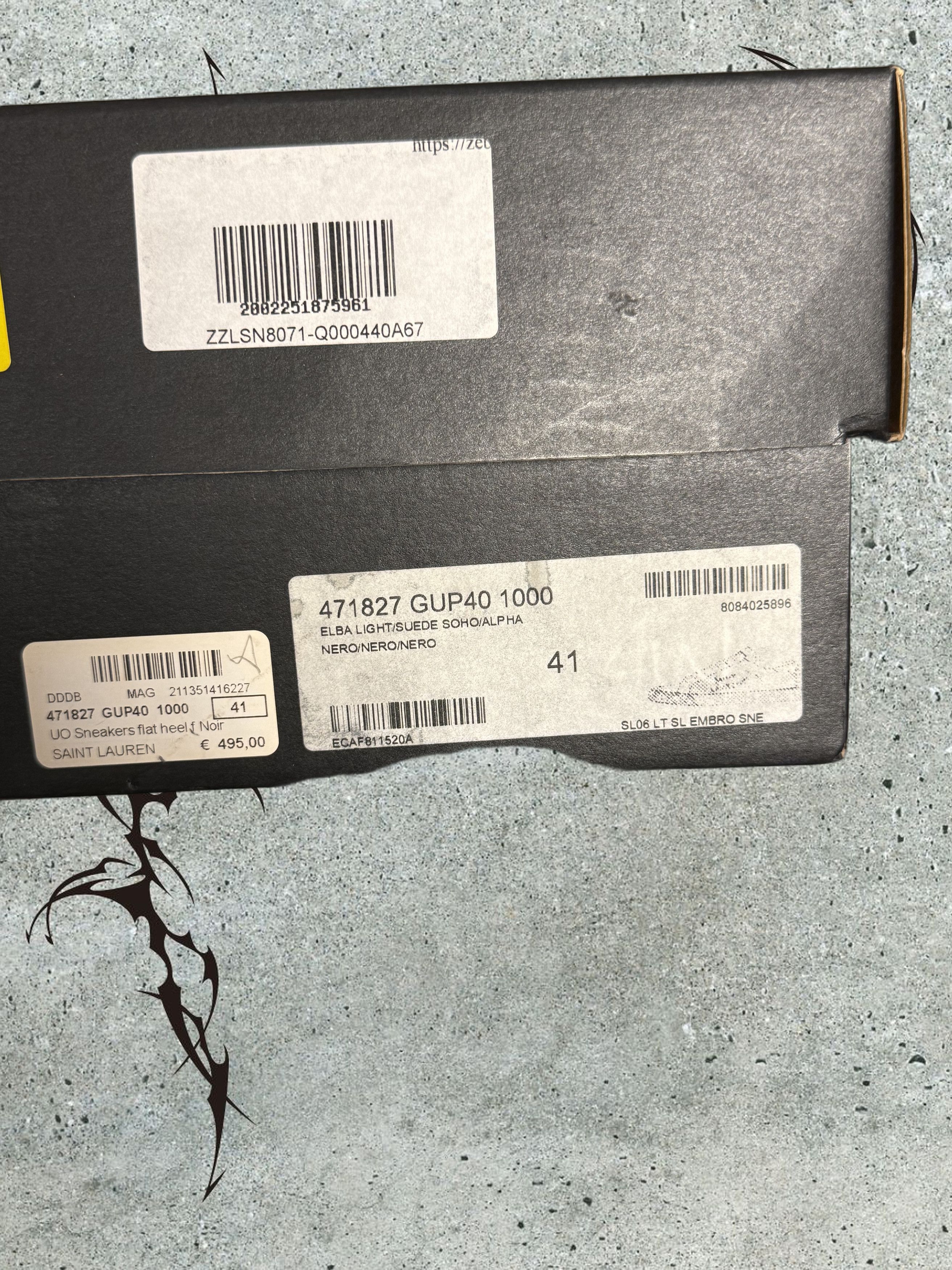 Saint Laurent Paris Distressed Saint Laurent Paris SL-06 low top canvas sneakers Size US 8 / EU 41 - 8 Thumbnail