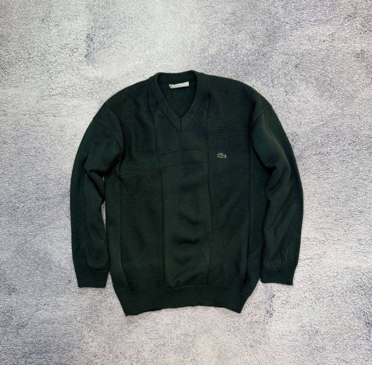 Lacoste Lacoste Chemise Vintage Green Sweater M Made in France Logo Size US M / EU 48-50 / 2 - 1 Thumbnail
