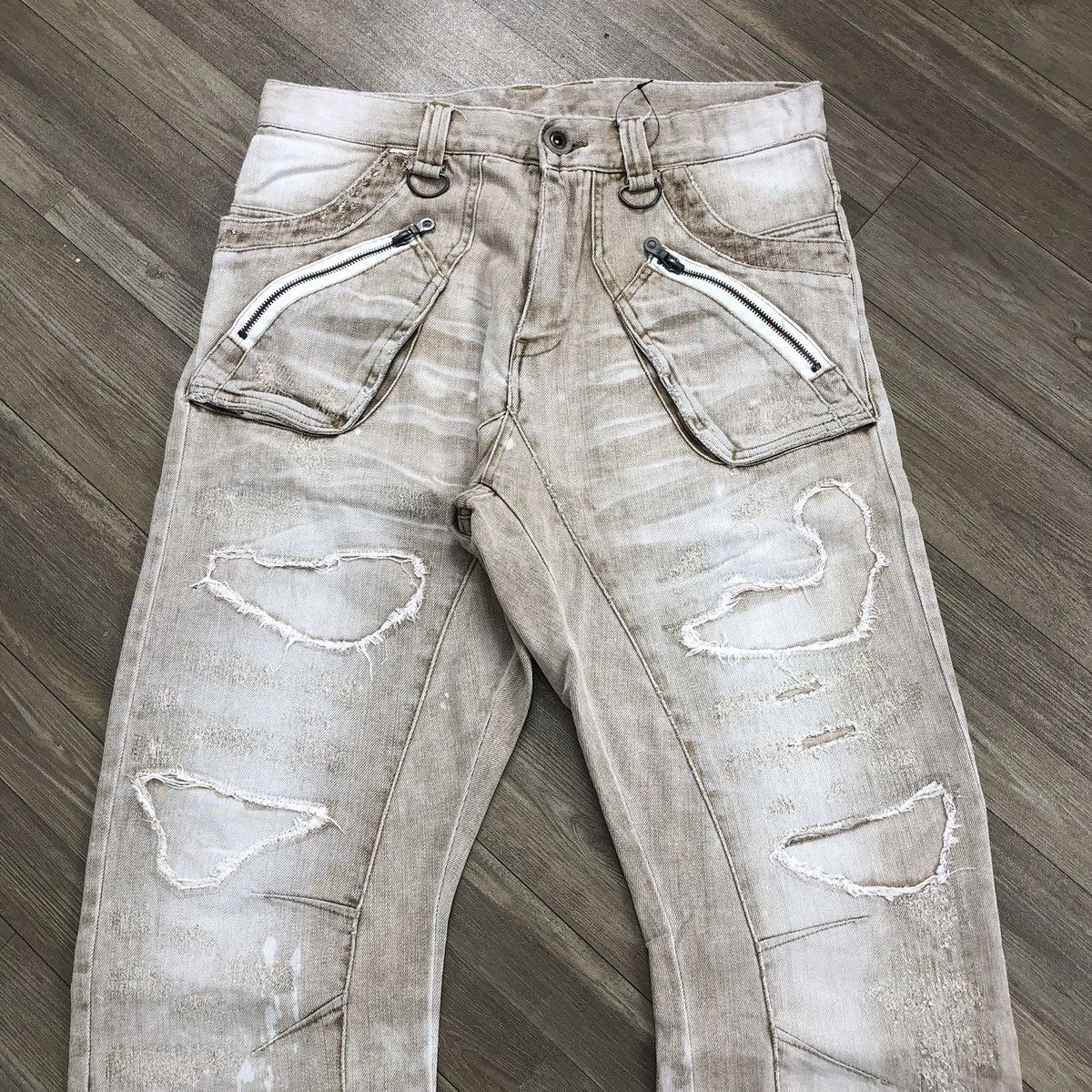 PPFM Vintage PPFM J Cut Off Distressed Punk Lgb Style Jeans Y2K Size US 32 / EU 48 - 2 Thumbnail