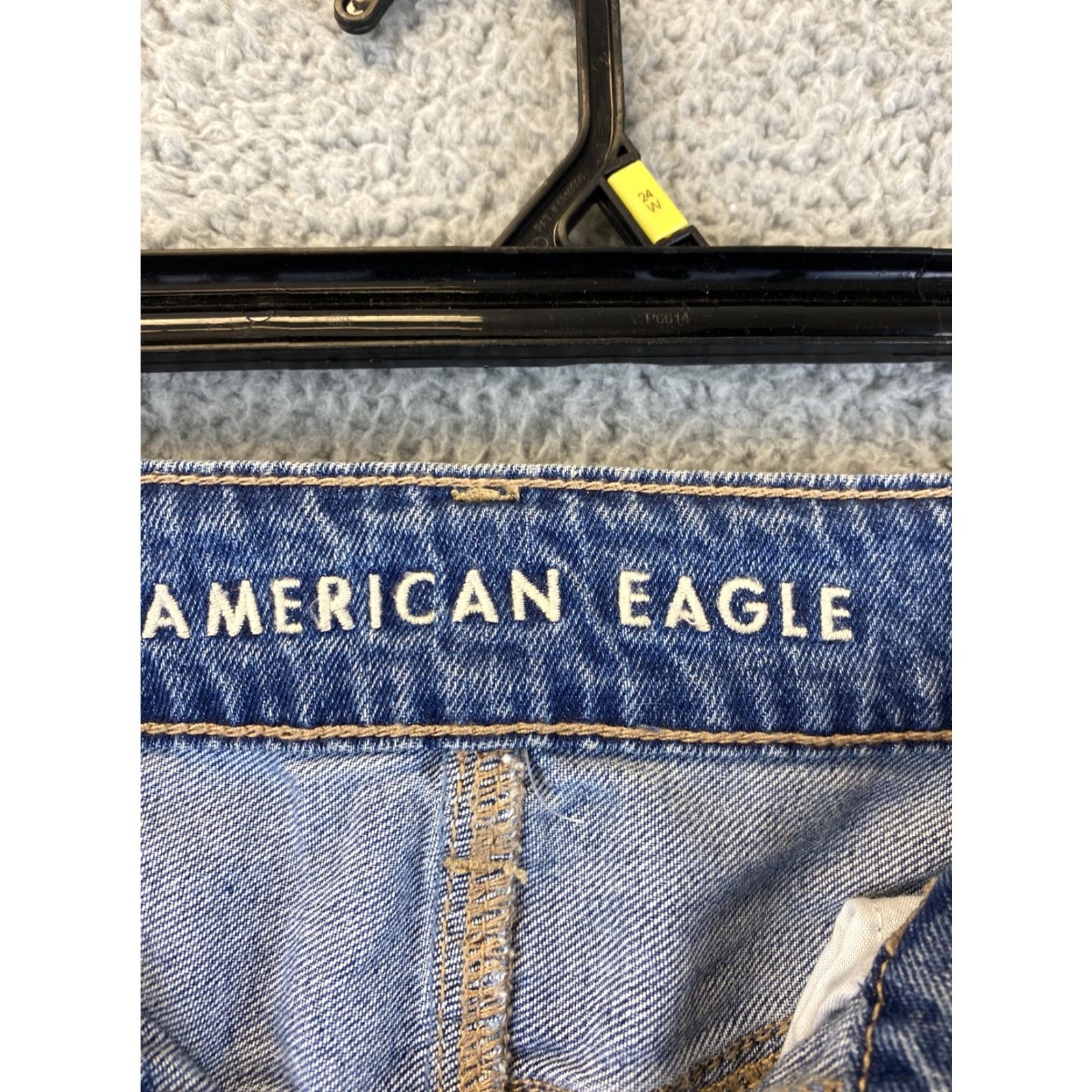 American Eagle Outfitters American Eagle Jeans Women’s Size 2 Long Stretch Distressed Blue Denim Jegging Size 26" / US 2 / IT 38 - 6 Thumbnail