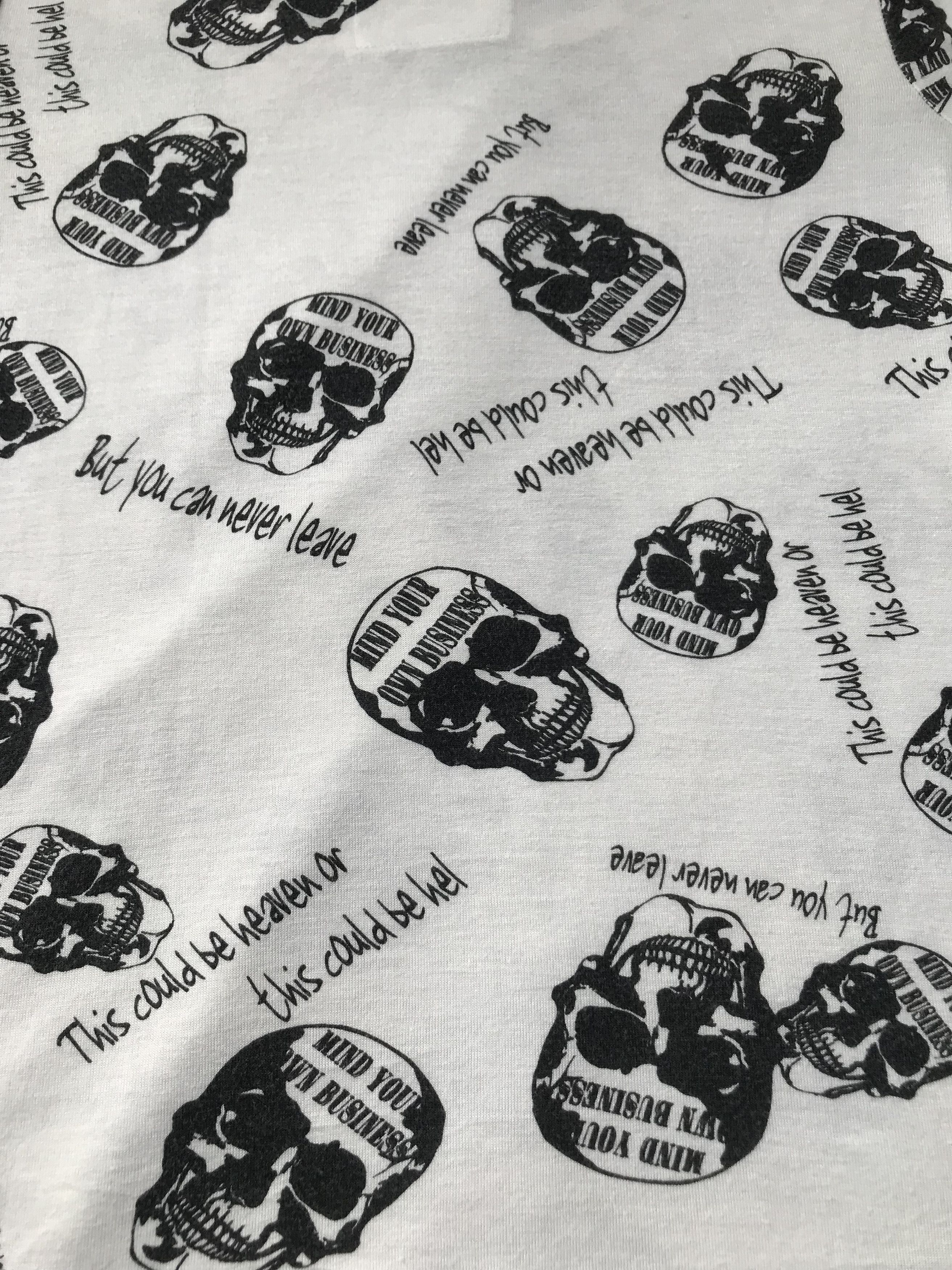 If Six Was Nine × Japanese Brand × Le Grande Bleu (L.G.B.) Japanese Brand Cornflake Beaded Skull Print T-Shirt Size S / US 4 / IT 40 - 5 Thumbnail